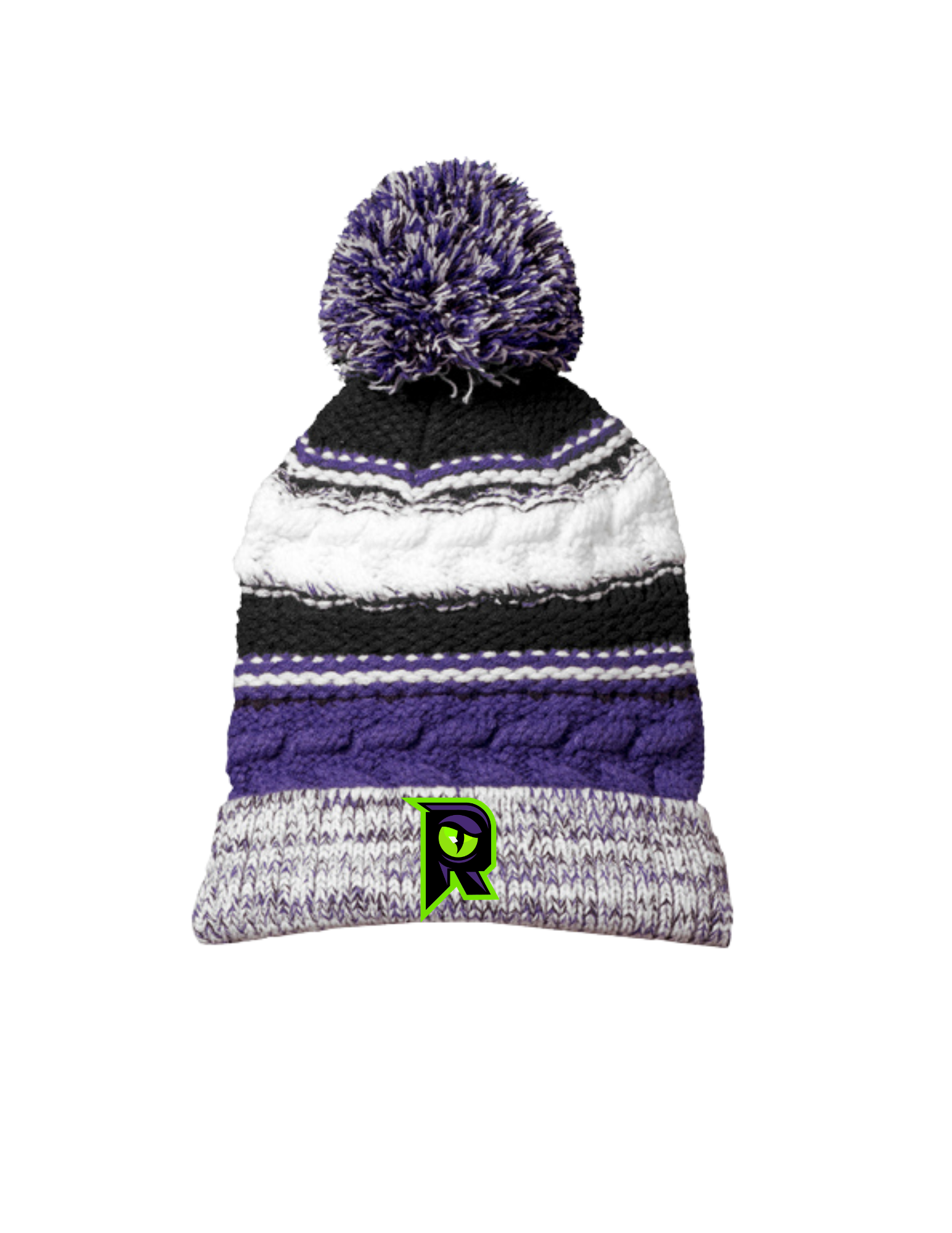 Raptors R - Pom Pom Team Beanie