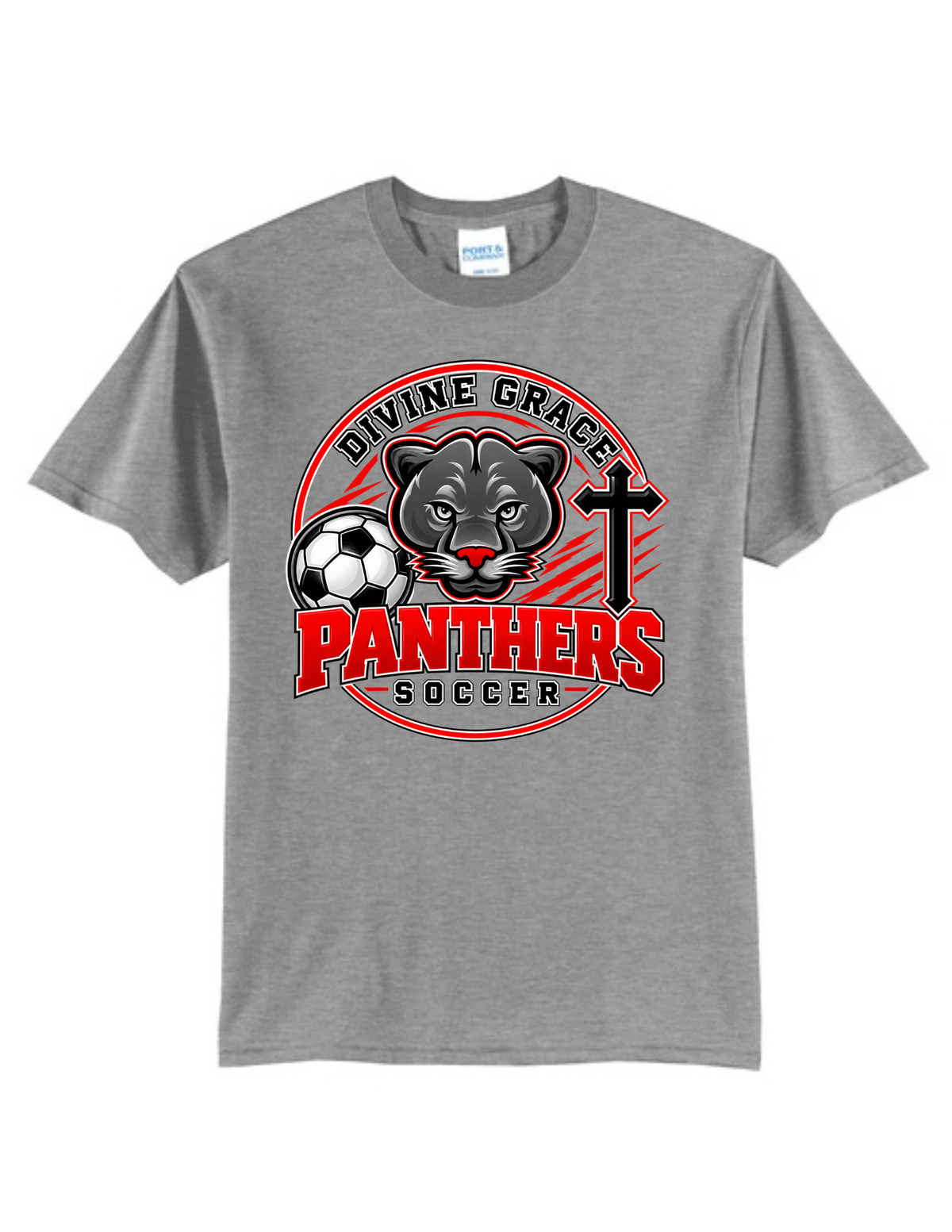 Divine Grace Panthers Soccer Core Blend Tee