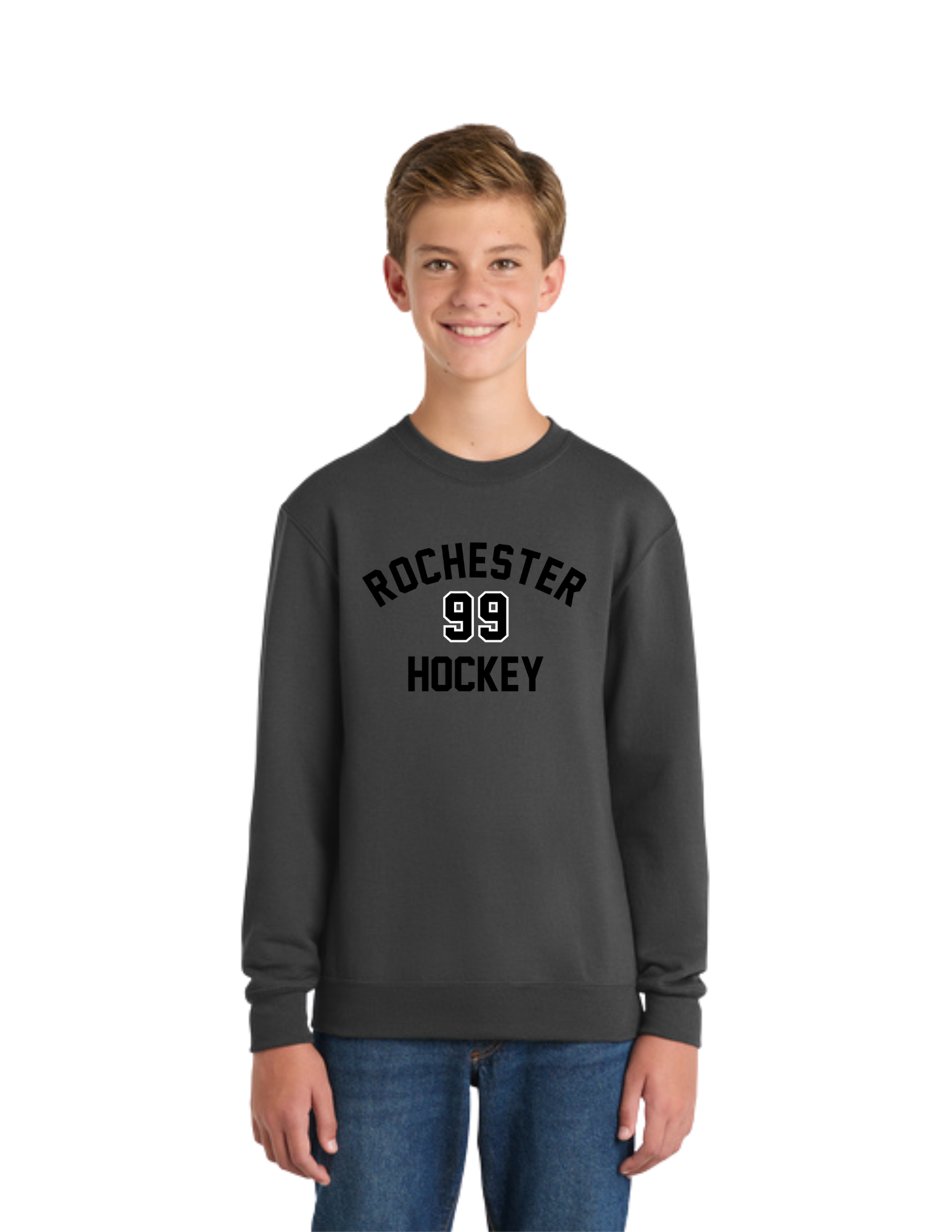 Raptors Hockey Youth Core Fleece Crewneck Sweatshirt