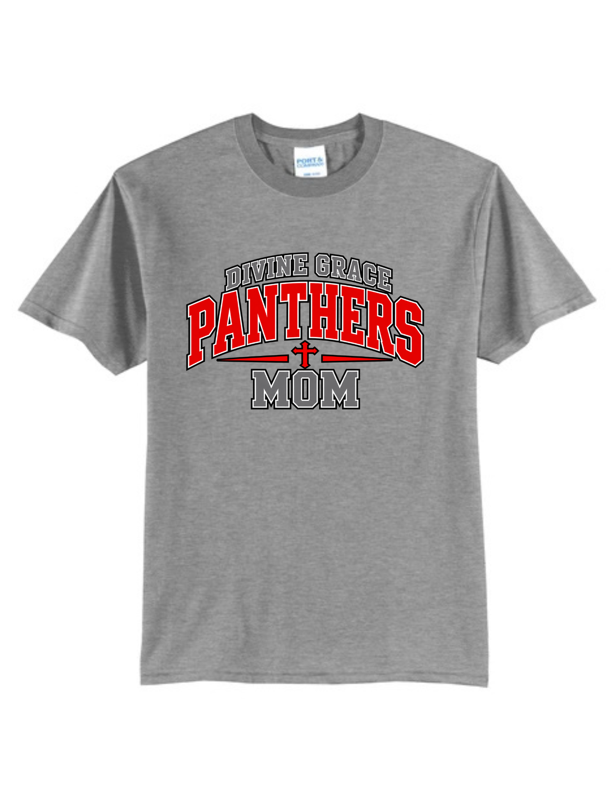 Divine Grace Panthers Collegiate Mom Core Blend Tee