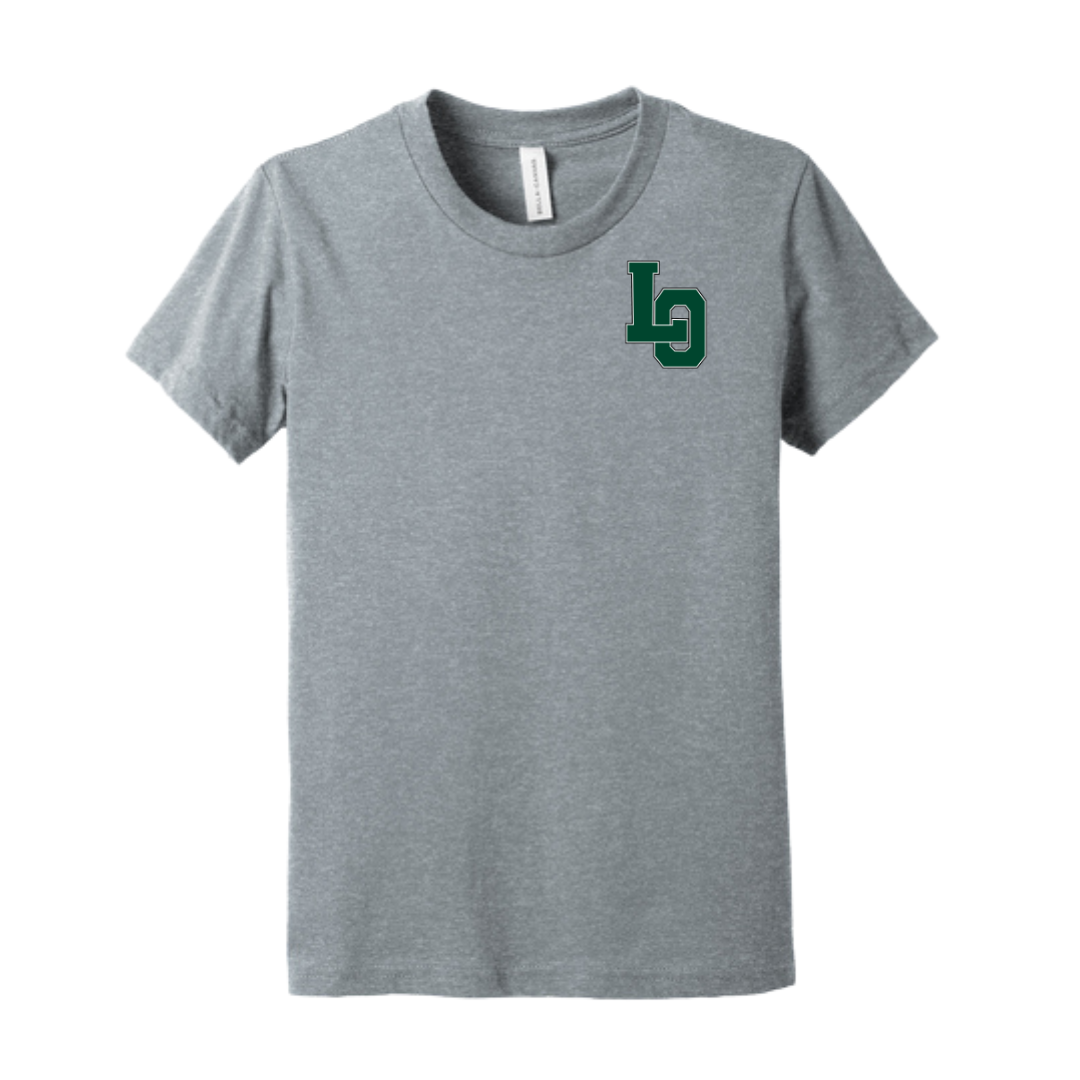 LO BELLA+CANVAS® Youth Heather CVC Tee - Lacrosse