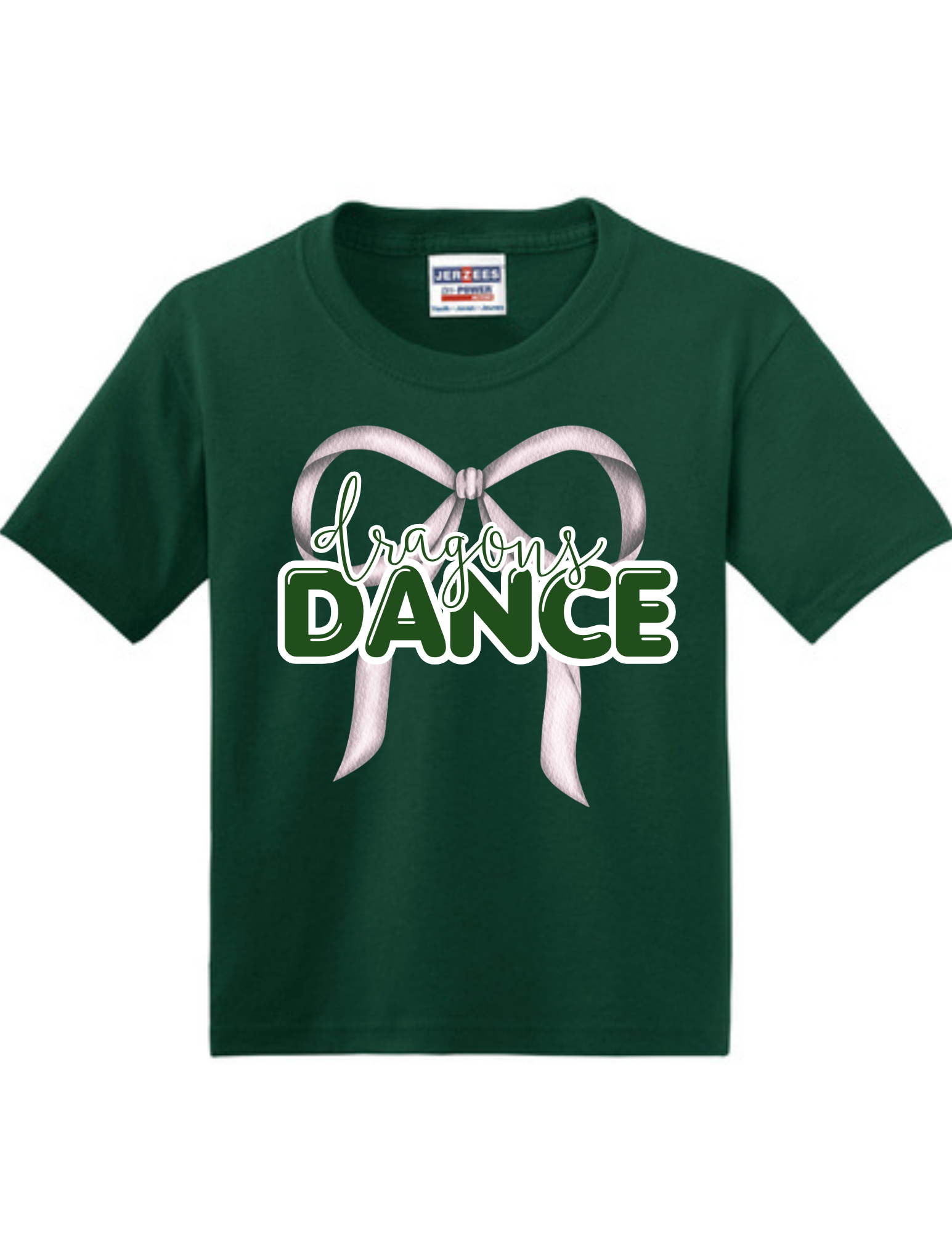 Glitter Ribbon Dance Team Youth Dri-Power T-Shirt