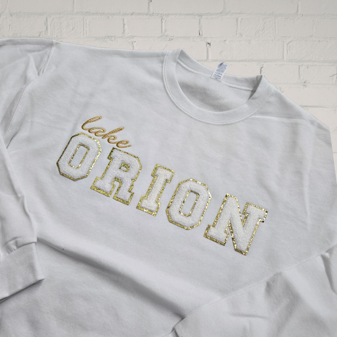 Lake Orion Chenille Patch NuBlend® Crewneck Sweatshirt