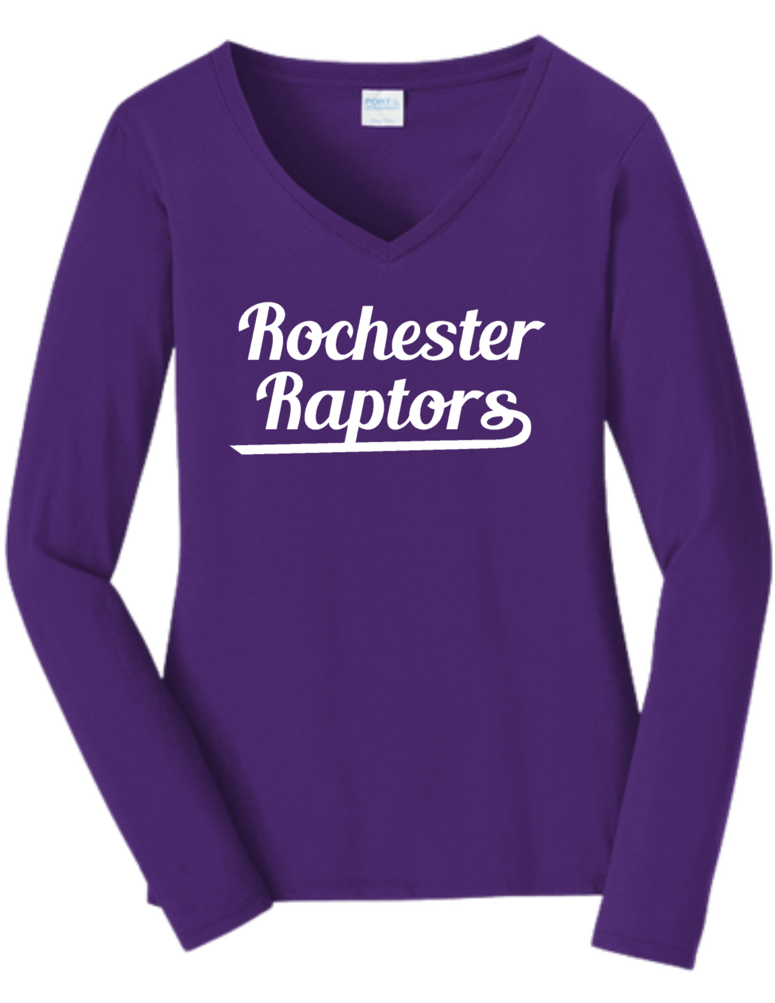 Rochester Raptors Women's Long Sleeve Fan Favorite V-Neck Tee