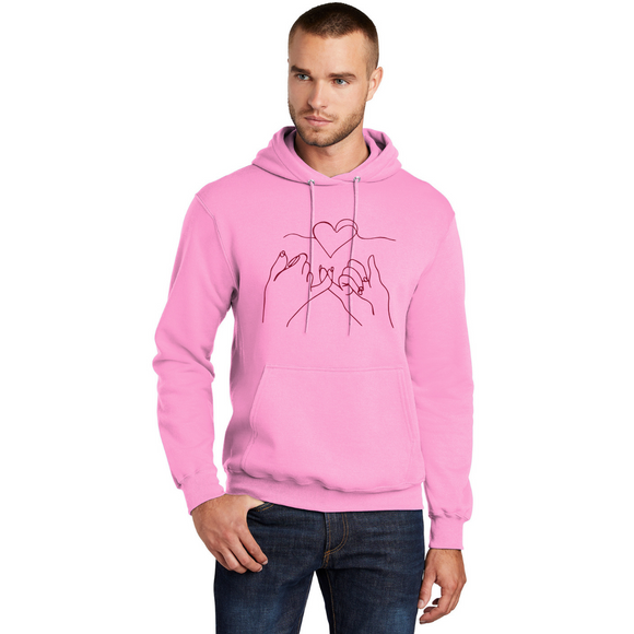 Pinky Promise Pullover Hooded Sweatshirt