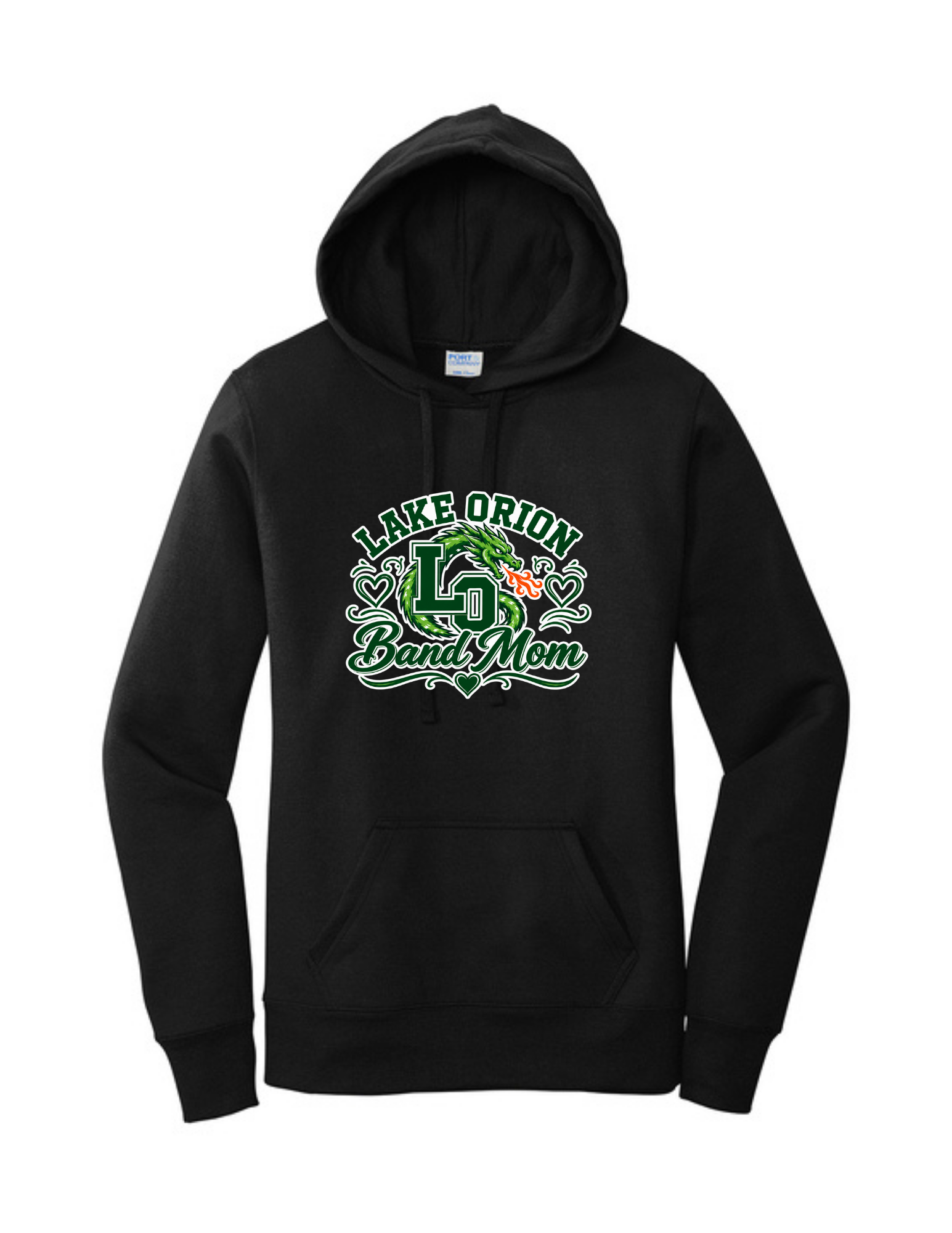 LO Band Mom Women's Core Fleece Pullover Hooded Sweatshirt