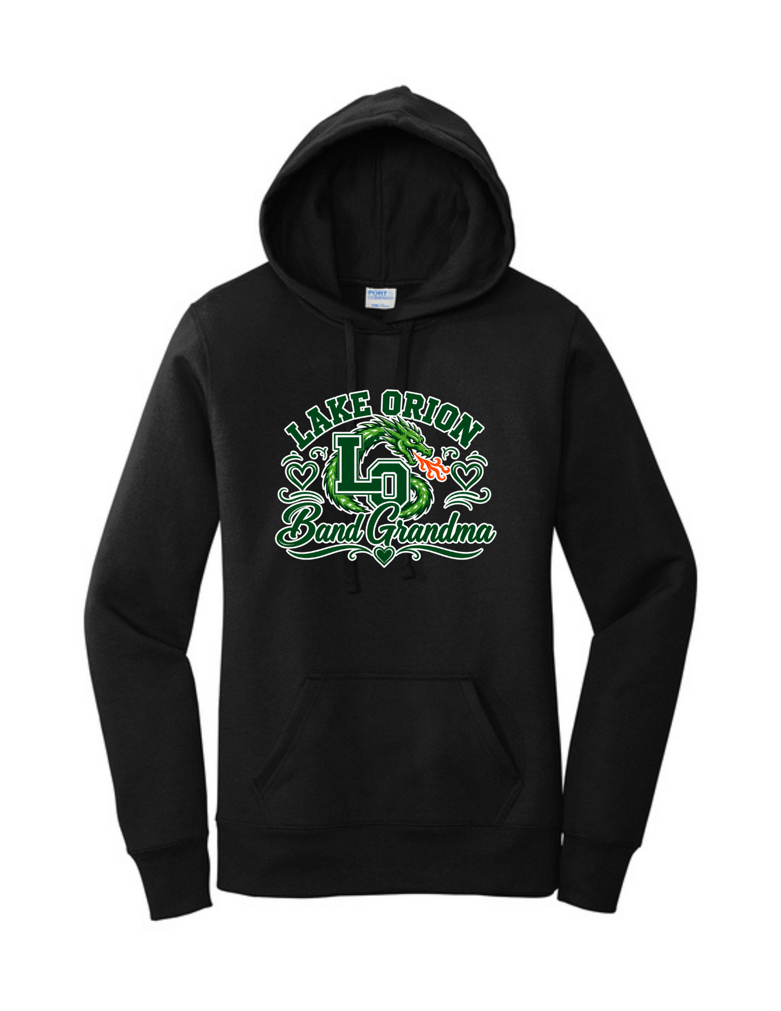 LO Band Grandma Women's Core Fleece Pullover Hooded Sweatshirt