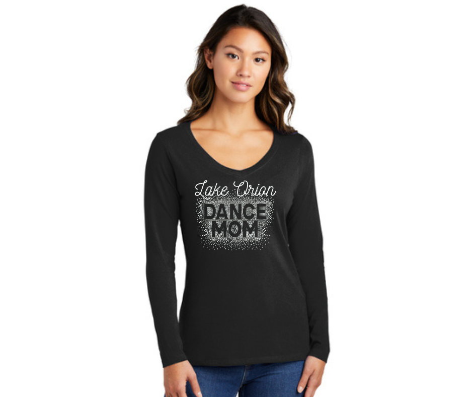 Dance Mom Ladies Long Sleeve Fan Favorite V-Neck T