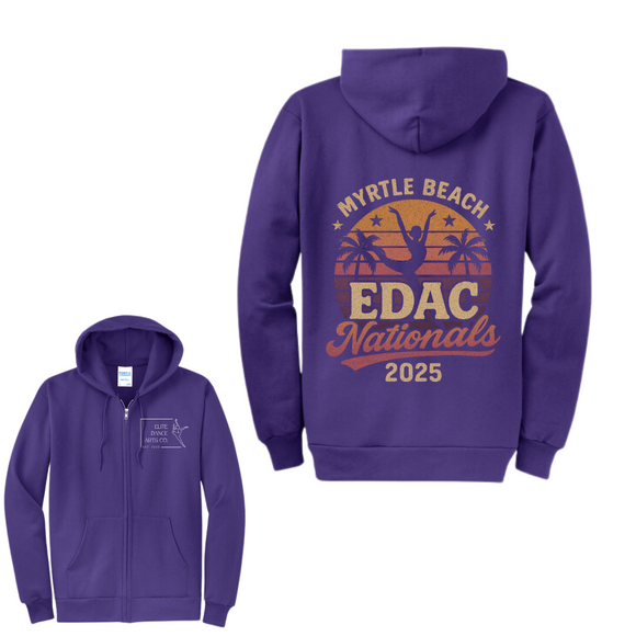 Elite Core Fleece Full-Zip Hooded Sweatshirt Nationals 2025