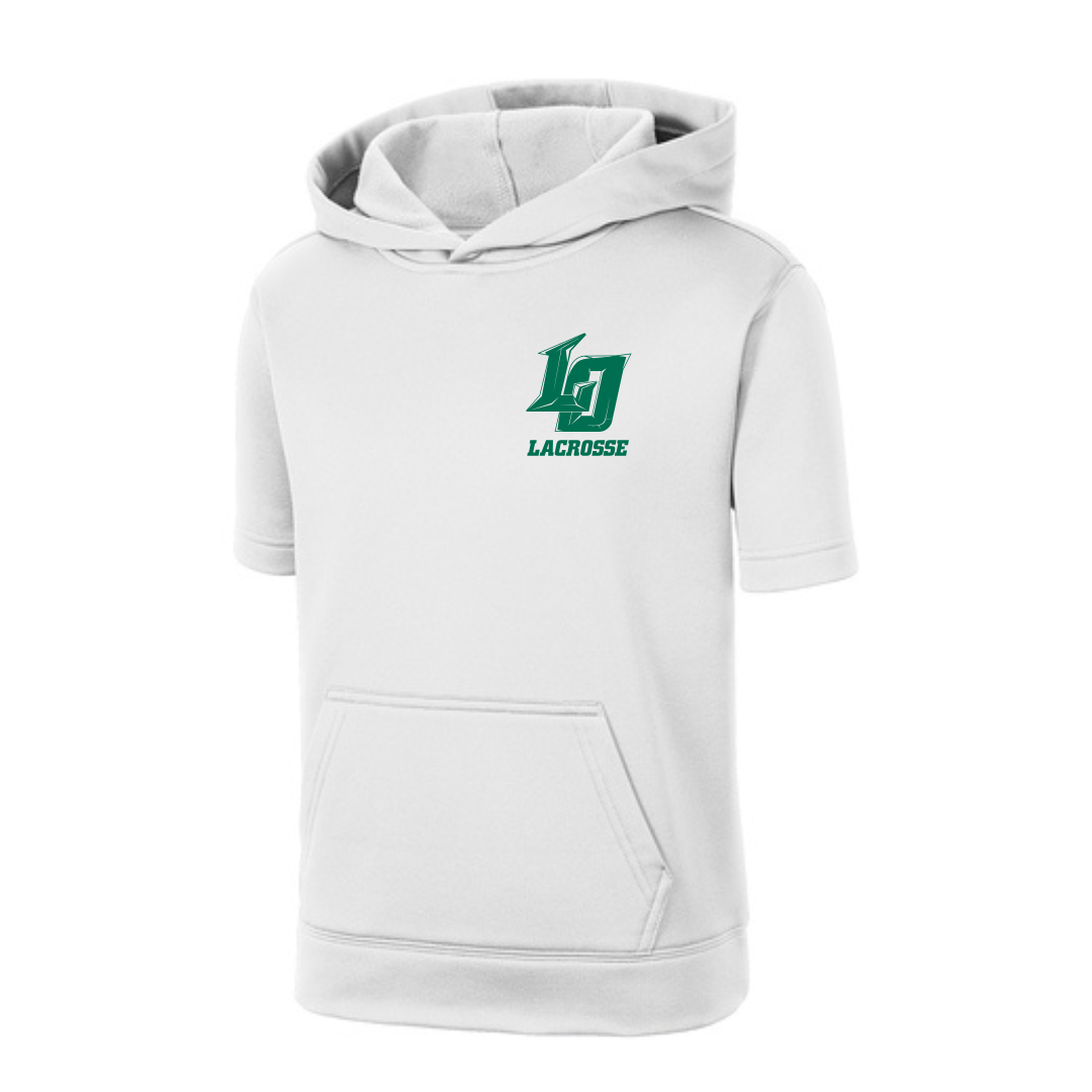 Lake Orion Lacrosse Youth Sport-Wick ® Fleece Short Sleeve Hooded Pullover
