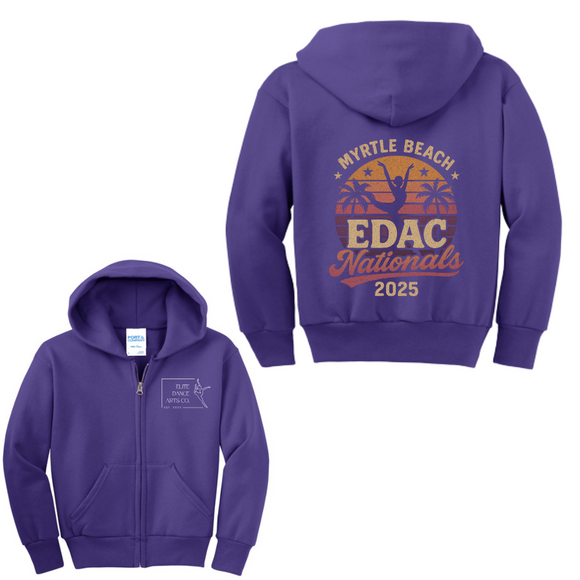 Elite Dance Full-Zip Youth Hooded Sweatshirt Nationals 2025