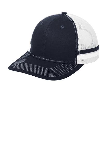 Two-Stripe Snapback Trucker Cap
