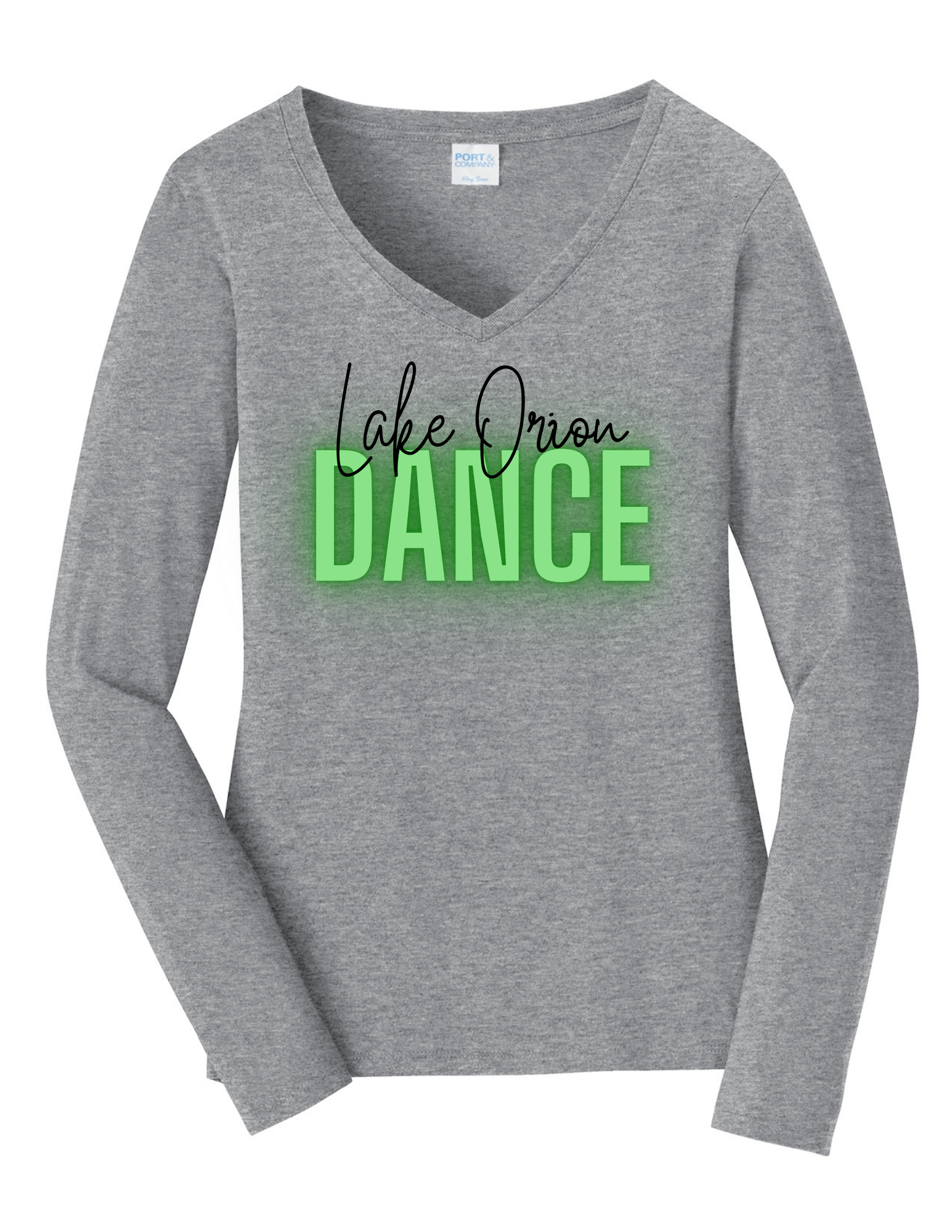 Neon LO Dance Ladies Long Seeve Fan Favorite V-Neck T