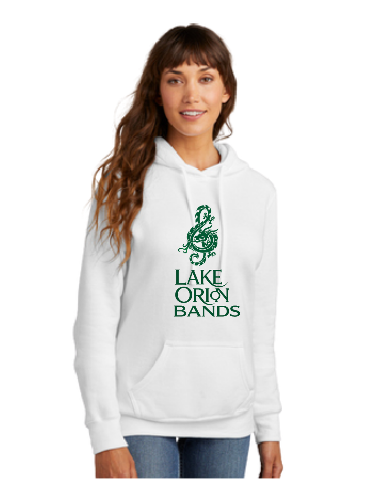 LO Stacked Clef Women's Core Fleece Pullover Hooded Sweatshirt