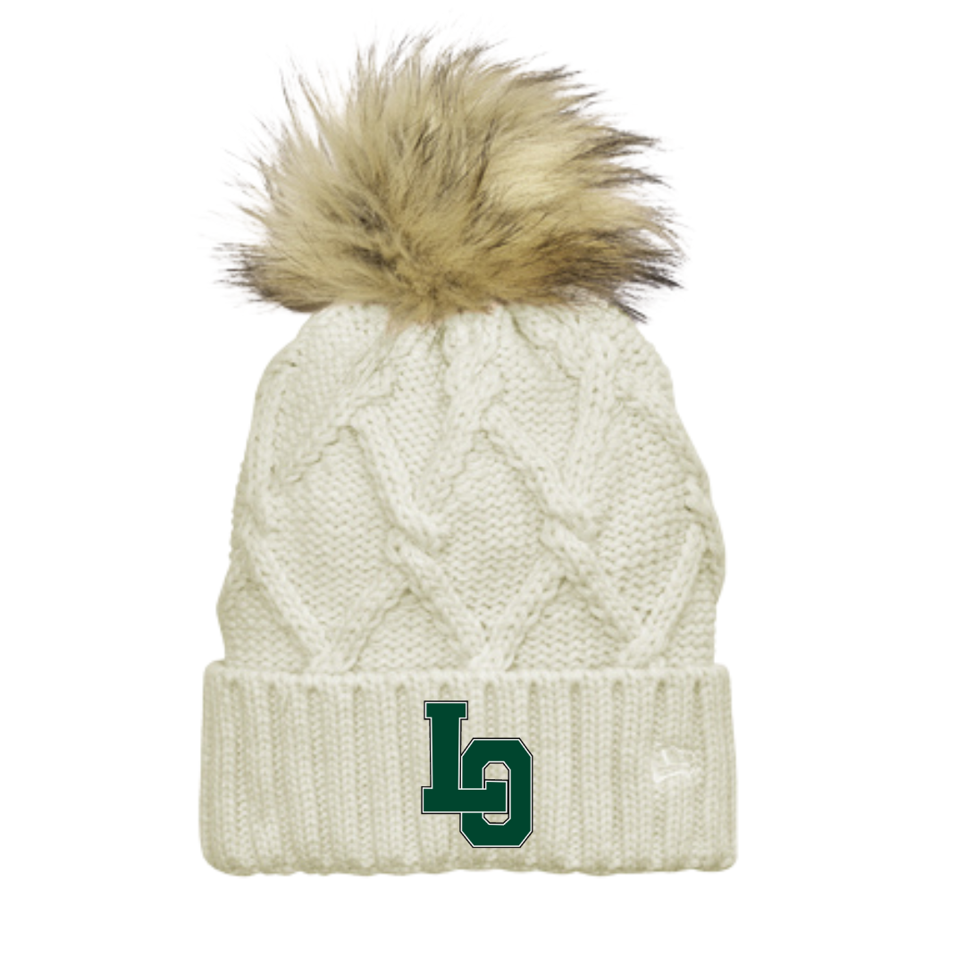 LO New Era ® Faux Fur Pom Beanie - Lacrosse