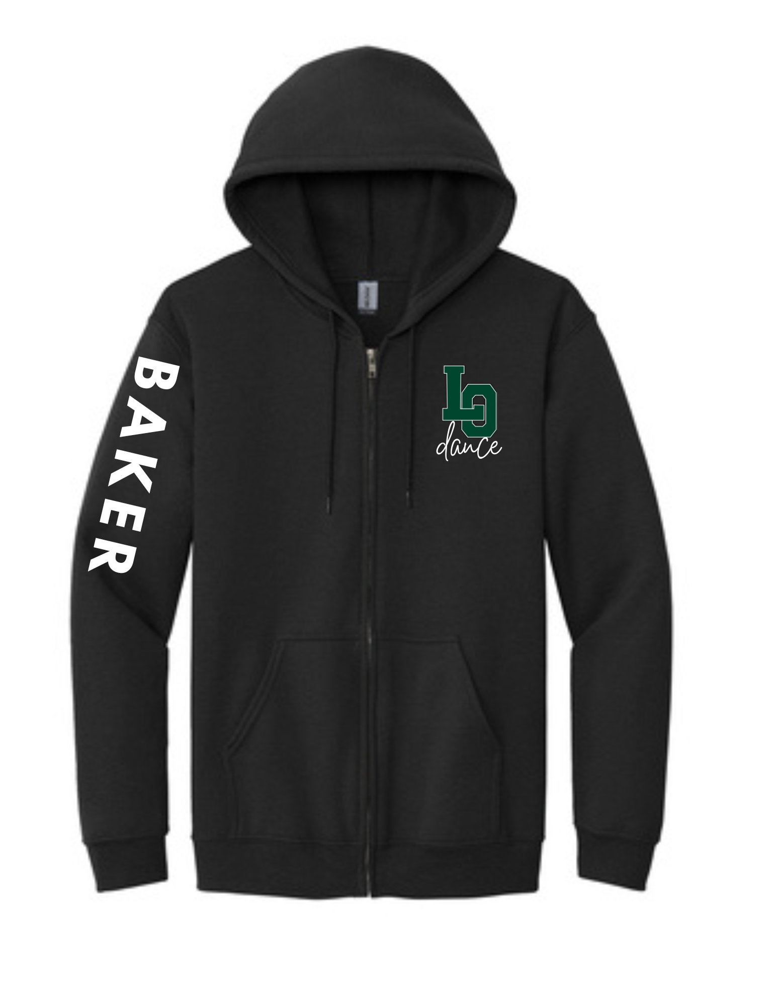 Personalized LO Dance Heavy Blend Full Zip Hooded Sweatshirt