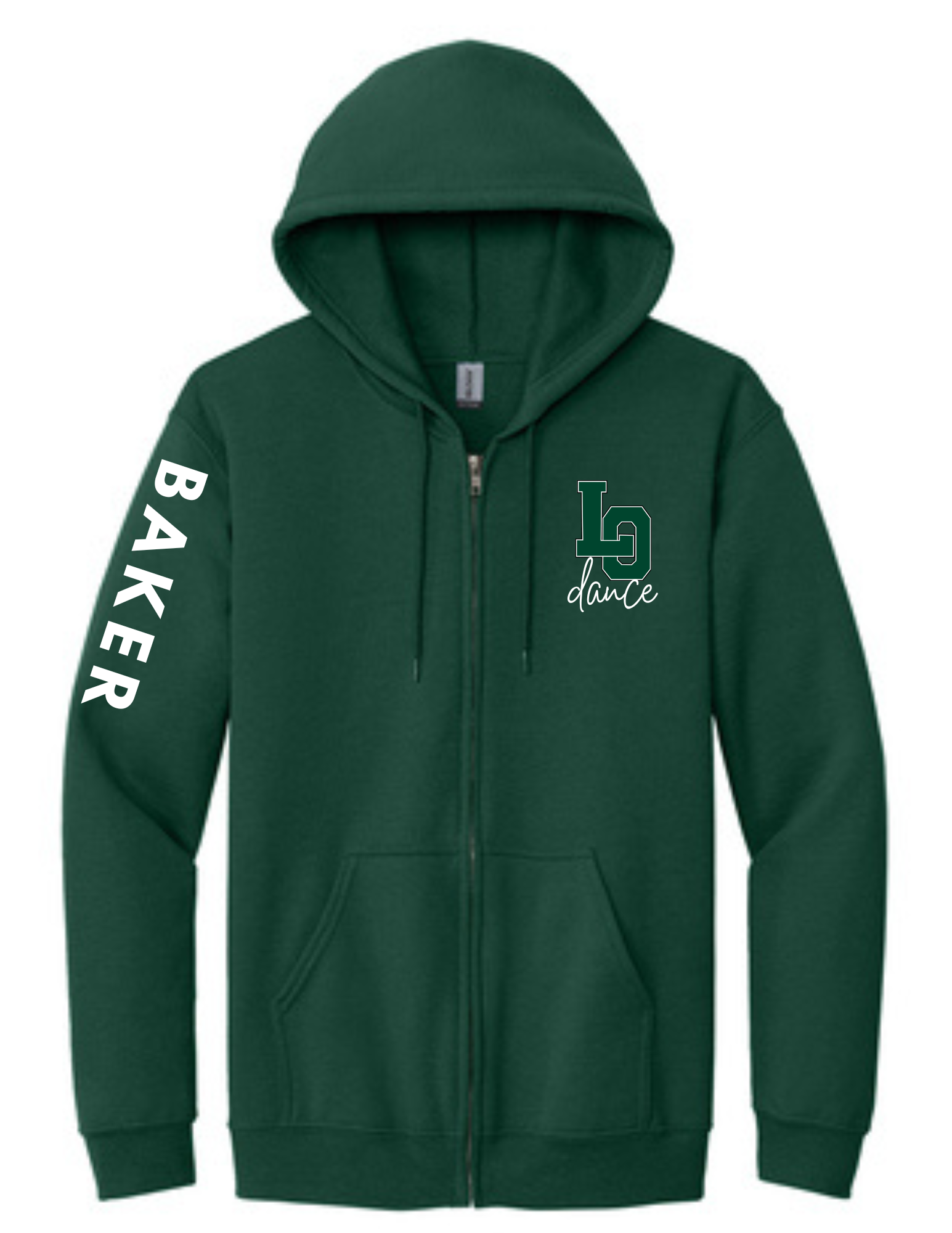 Personalized LO Dance Heavy Blend Full Zip Hooded Sweatshirt