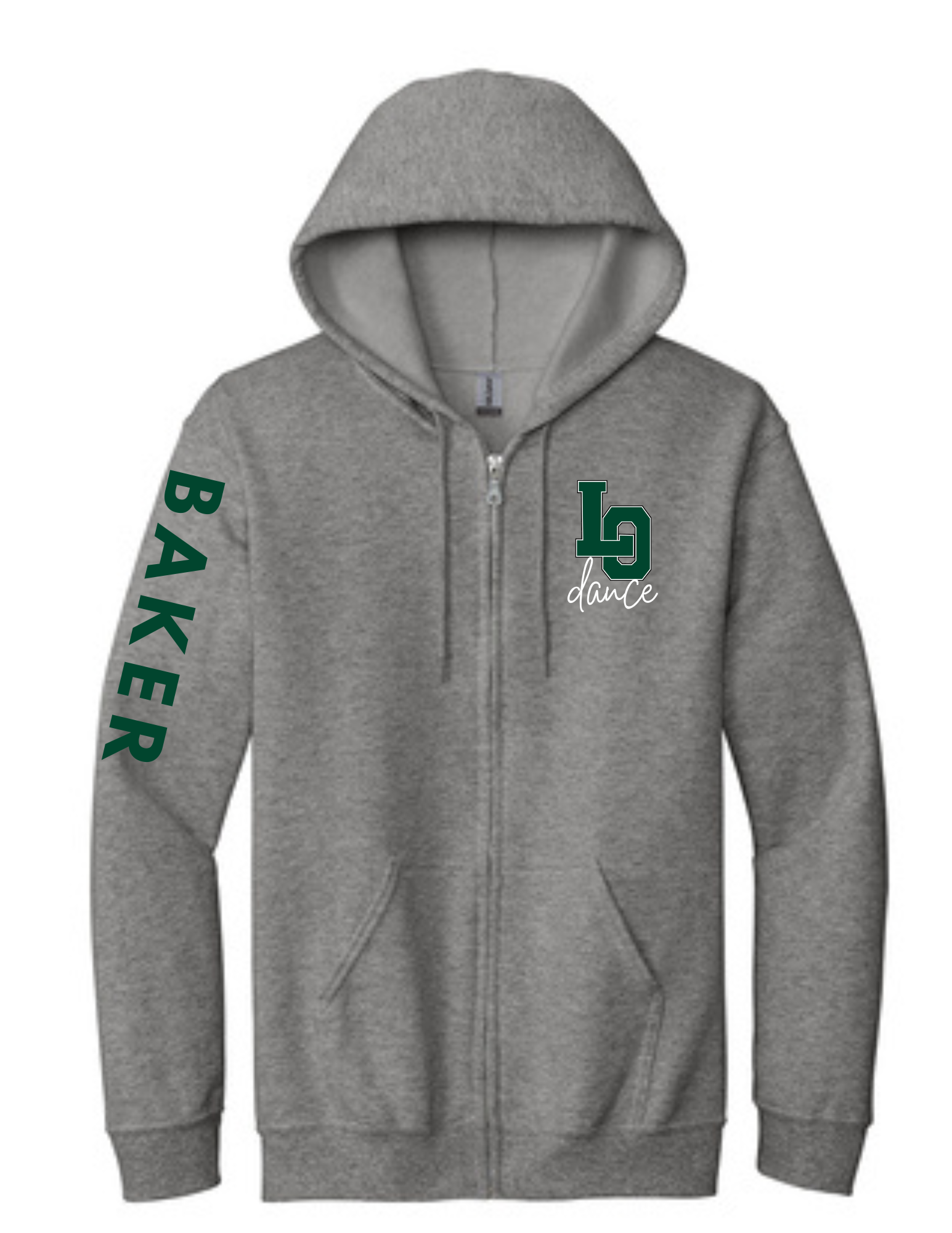 Personalized LO Dance Heavy Blend Full Zip Hooded Sweatshirt