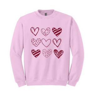 Hearts Heavy Blend Crew Neck Sweatshirt