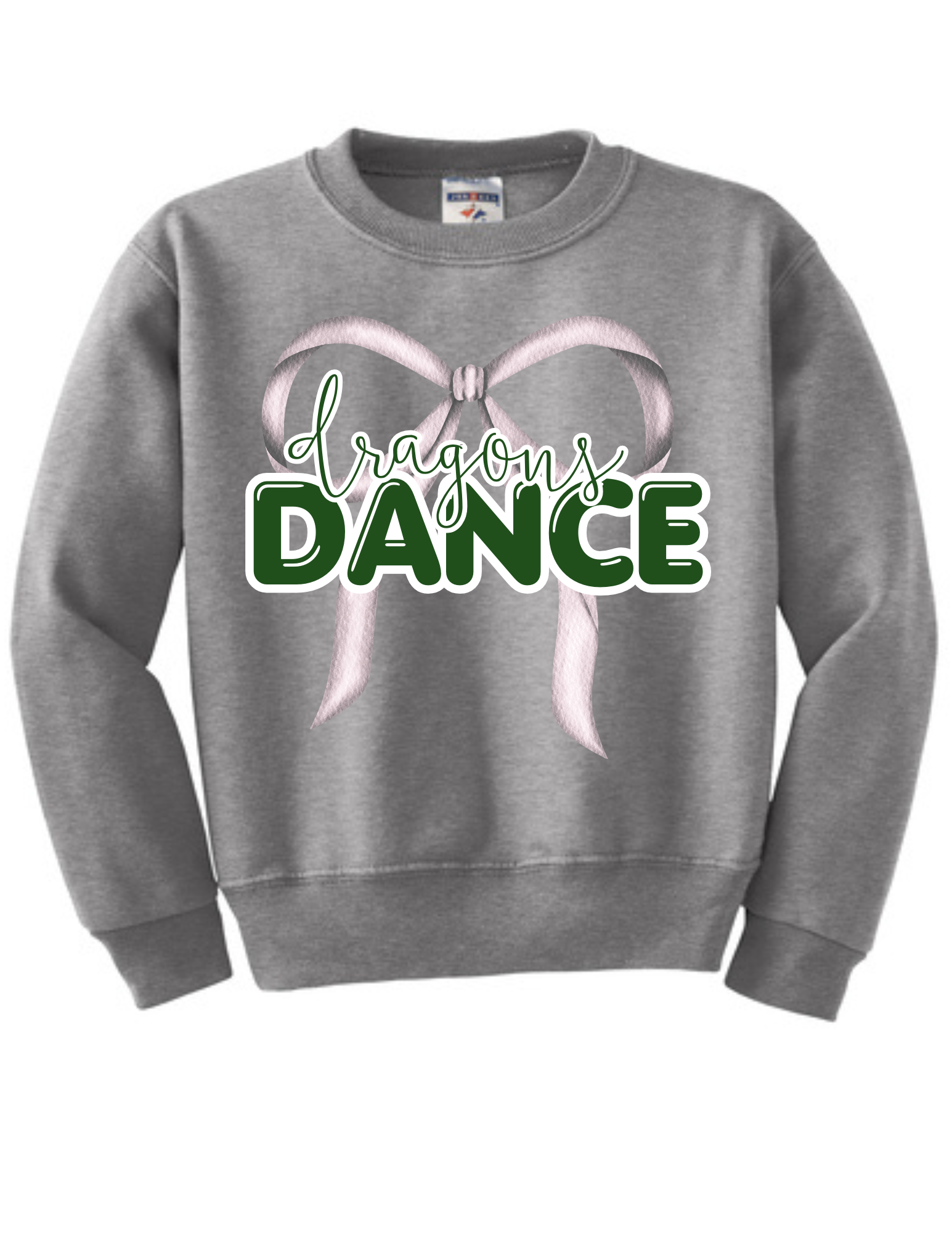 Glitter Ribbon Dance Youth Nublend Crewneck Sweatshirt
