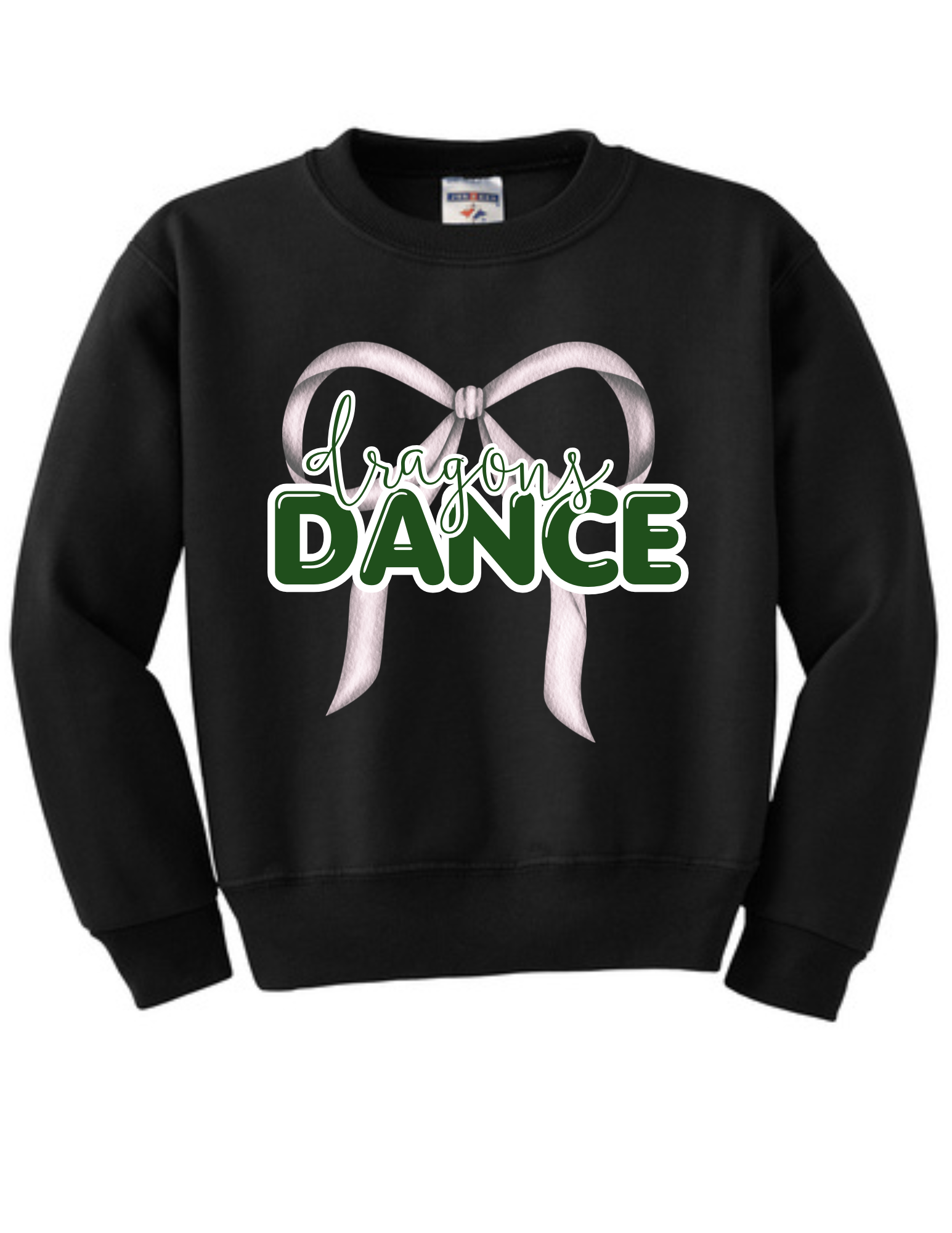 Glitter Ribbon Dance Youth Nublend Crewneck Sweatshirt