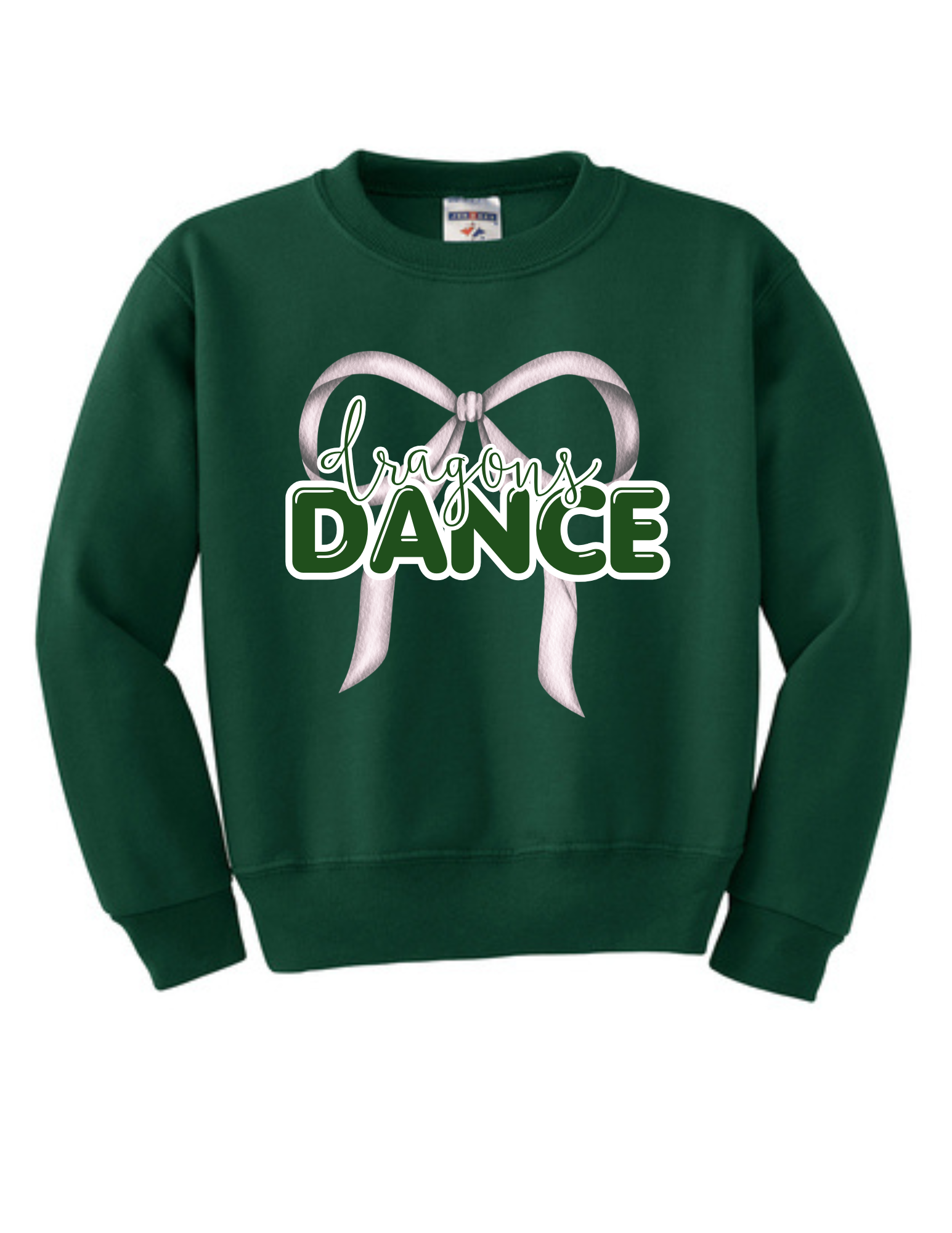 Glitter Ribbon Dance Youth Nublend Crewneck Sweatshirt