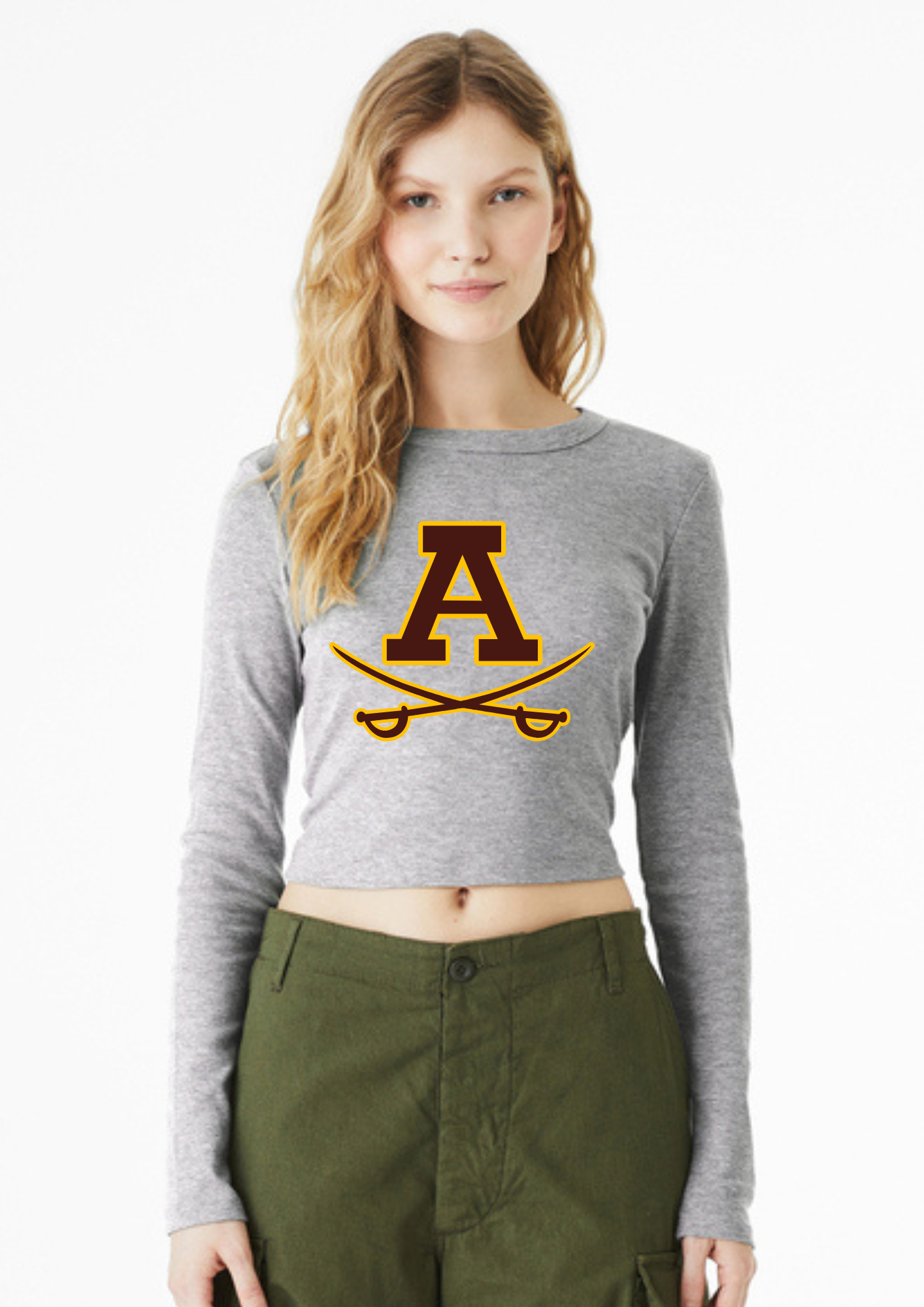 Adams BELLA+CANVAS® Women's Micro Rib Long Sleeve Baby Tee