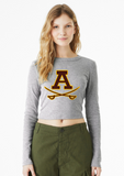 Adams BELLA+CANVAS® Women's Micro Rib Long Sleeve Baby Tee