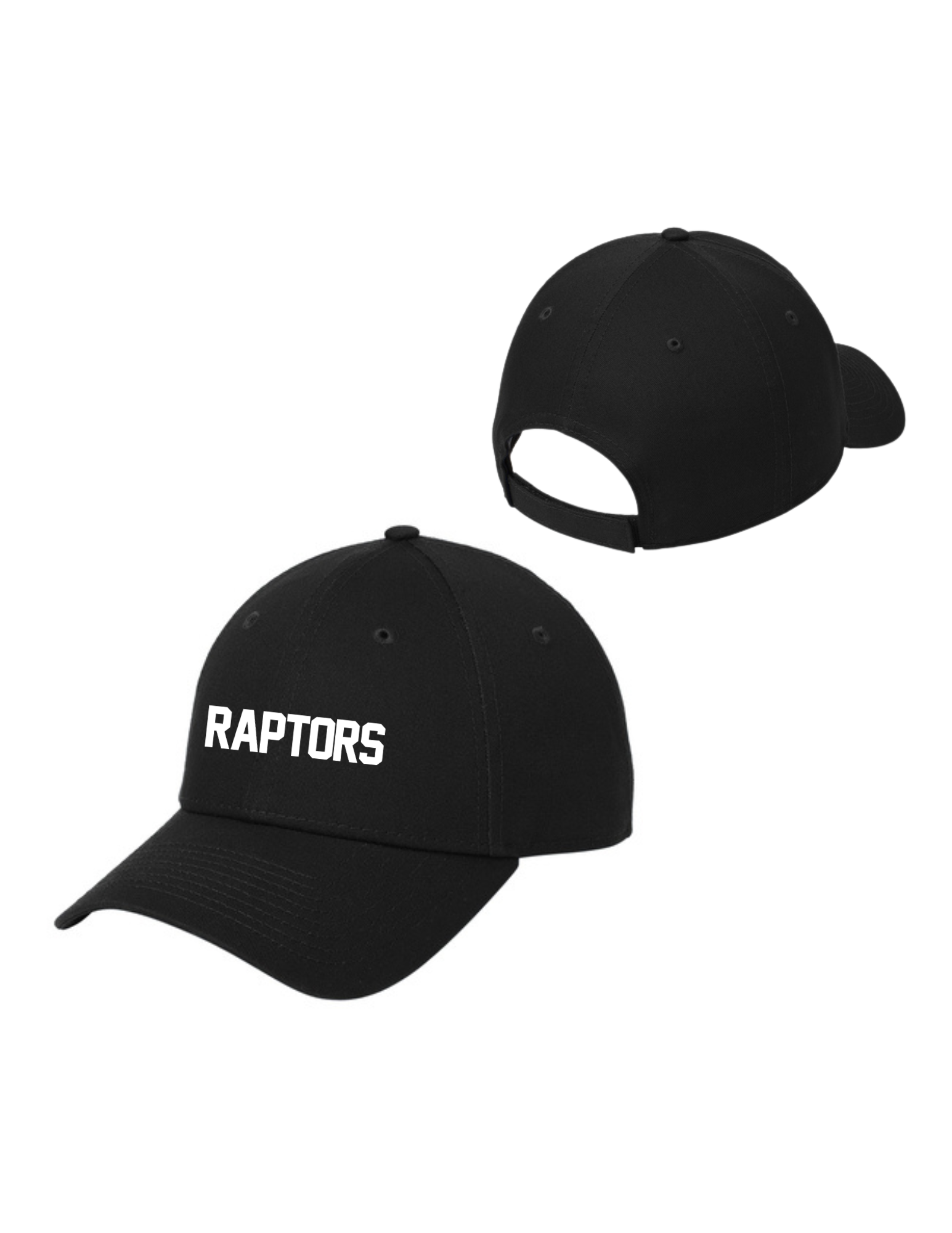 Raptors PUFF Embroidery Adjustable Structured Cap
