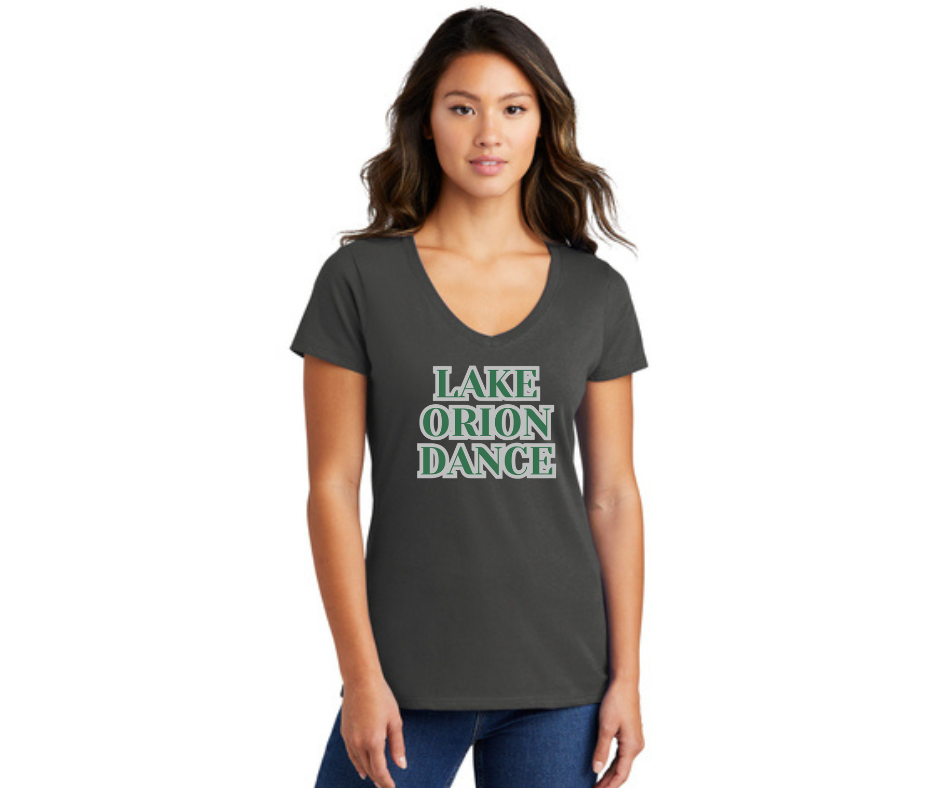 Ladies Short Seeve Fan Favorite V-Neck T