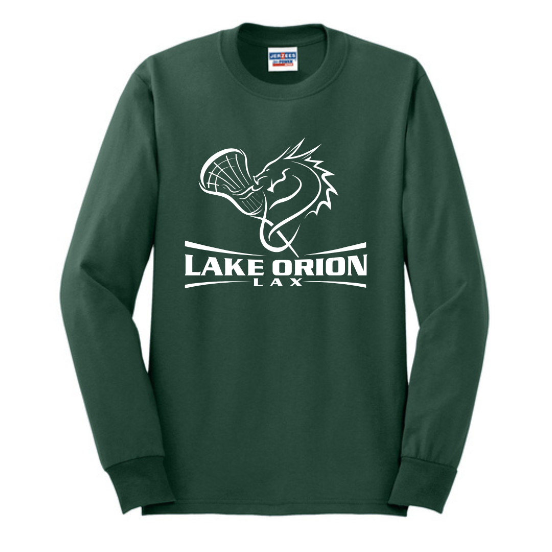Lake Orion LAX Lacrosse 50/50 Cotton/Poly Long Sleeve T-Shirt