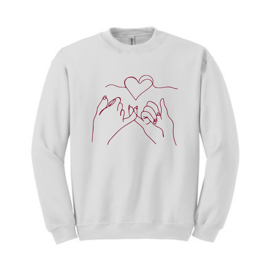Pinky Promise Heavy Blend Crew Neck Sweatshirt