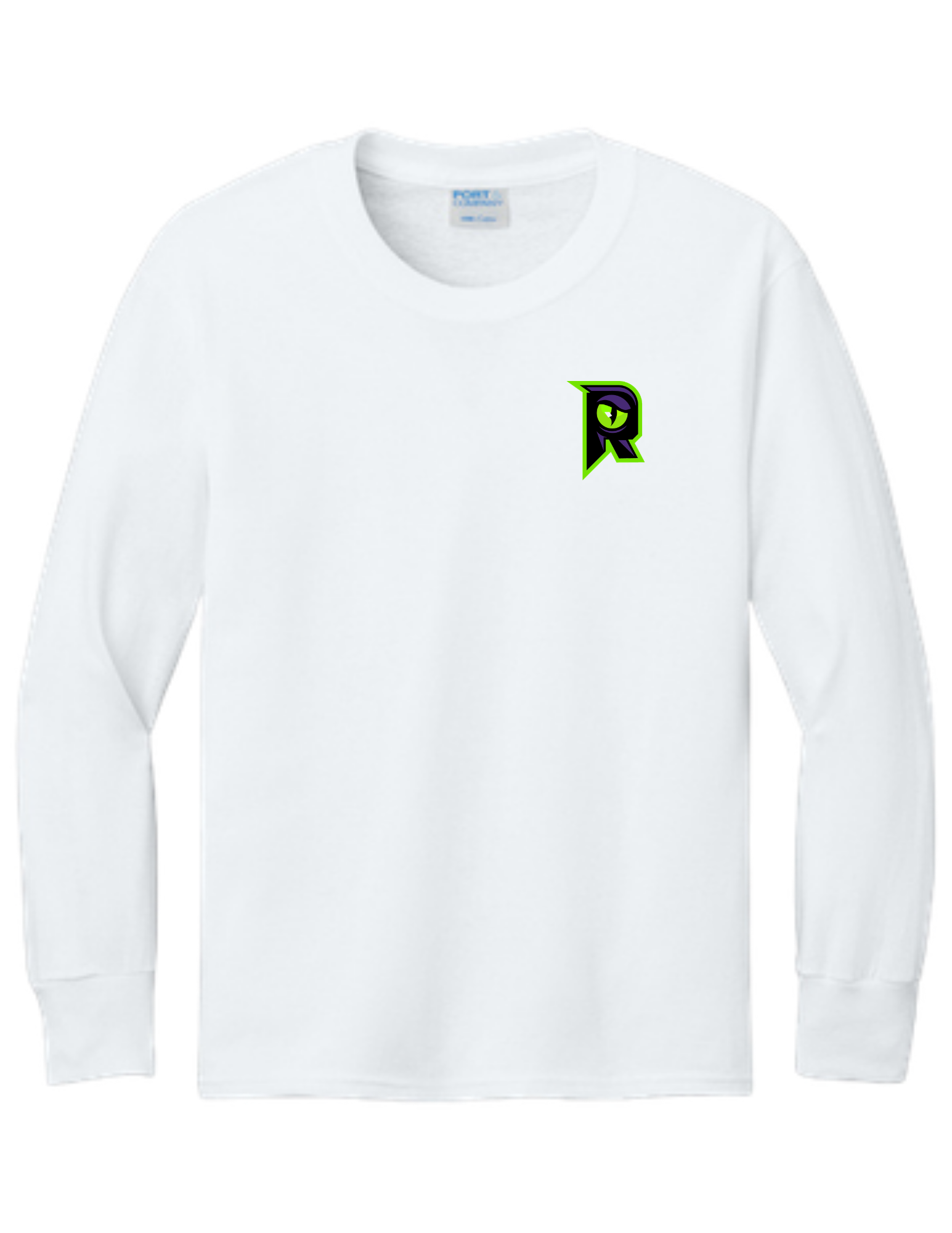 Raptors R - Youth Long Sleeve Core Cotton Tee