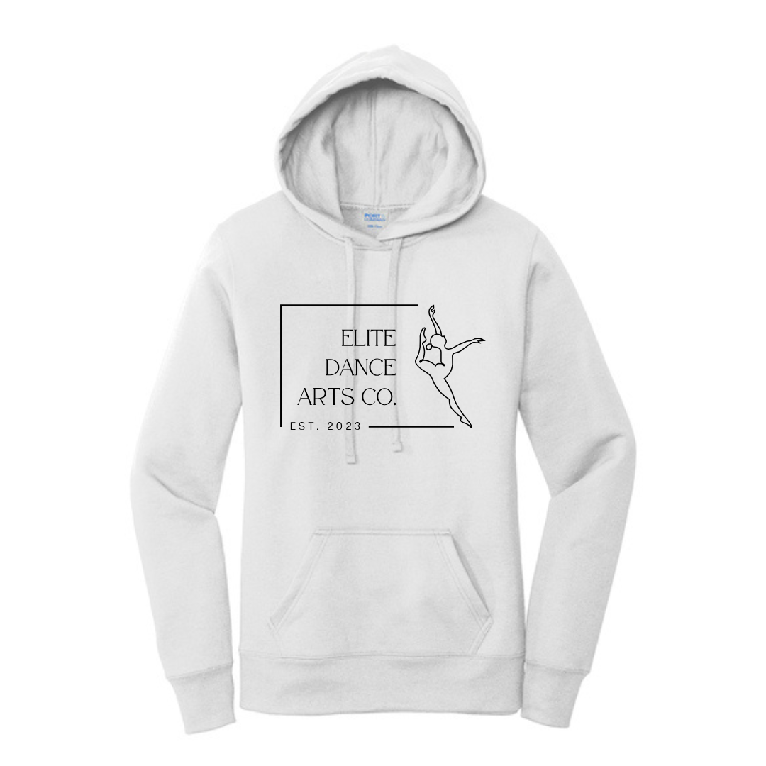 Elite Dance Women's Core Fleece Pullover Hooded Sweatshirt
