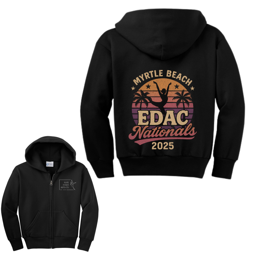 Elite Dance Full-Zip Youth Hooded Sweatshirt Nationals 2025