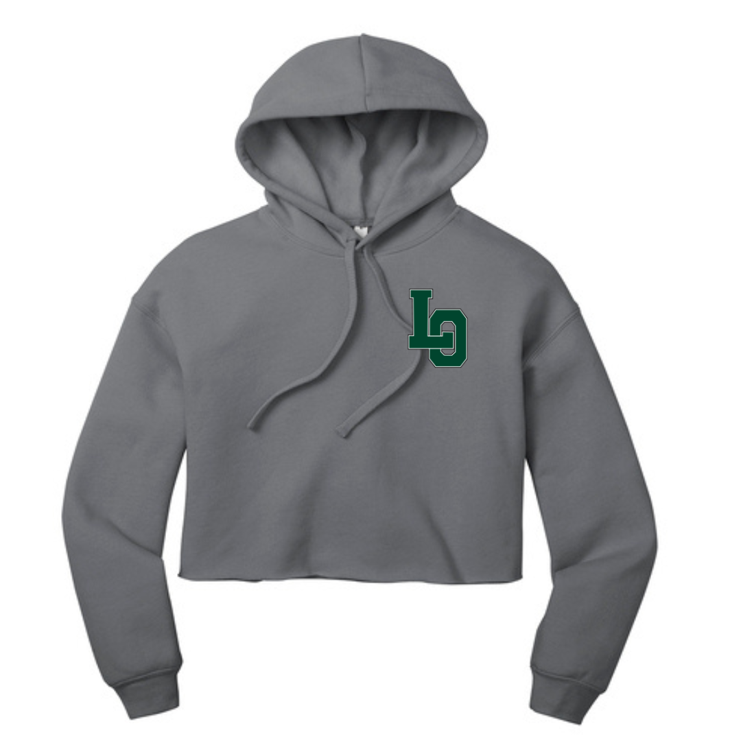 LO Women’s Sponge Fleece Cropped Fleece Hoodie - Lacrosse