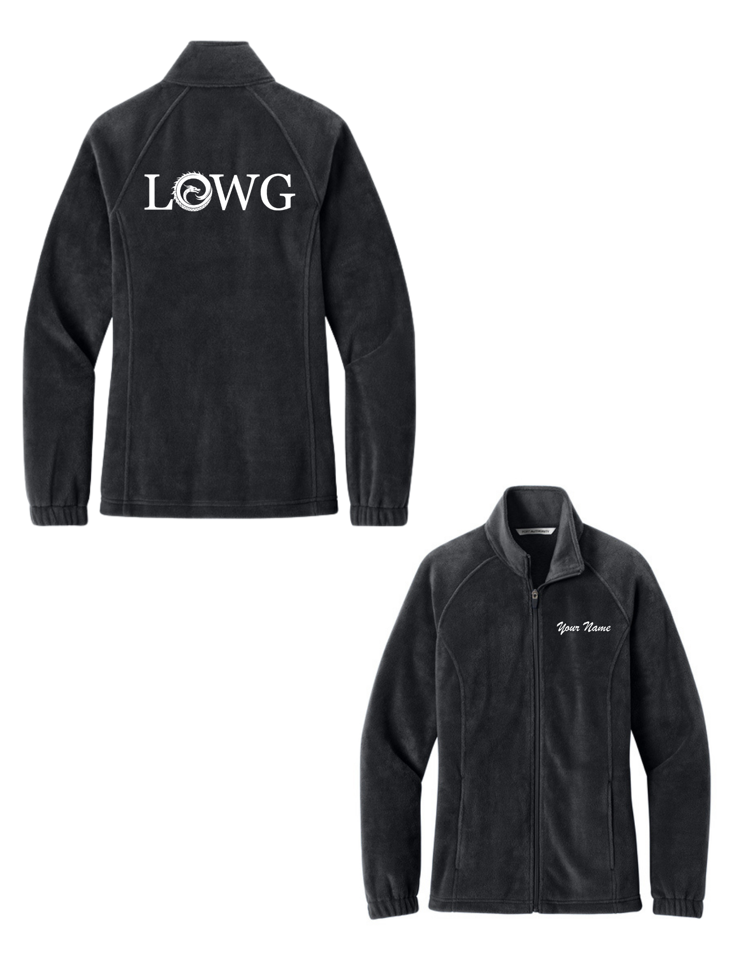 LOWG Women's Plush Fleece Full-Zip Jacket