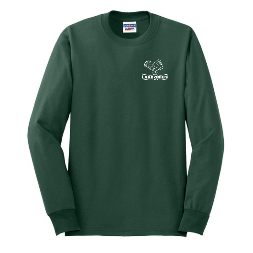 Lake Orion LAX Lacrosse 50/50 Cotton/Poly Long Sleeve T-Shirt