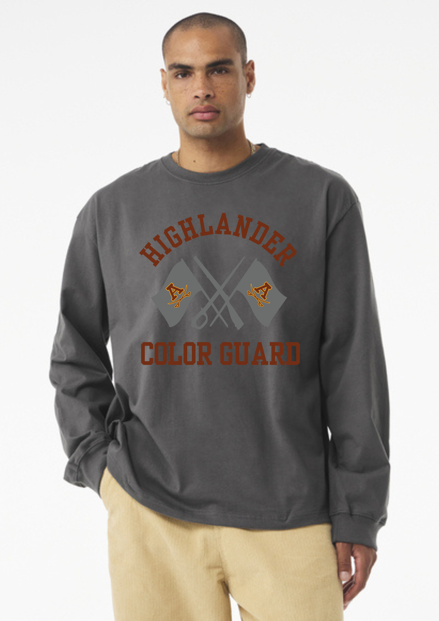 Adams Color Guard BELLA+CANVAS® Unisex 7.5-Ounce Heavyweight Long Sleeve Tee