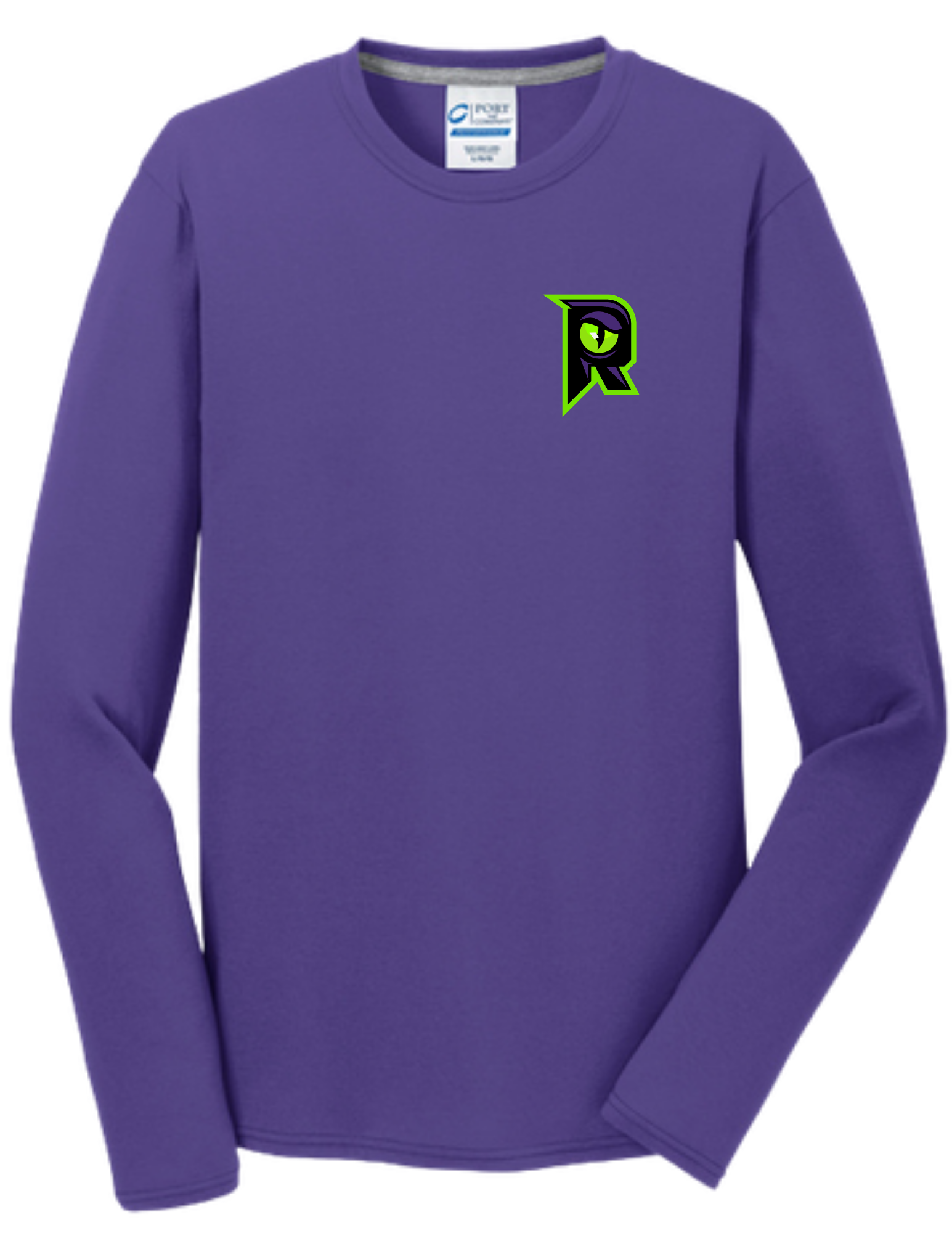 Raptors R - Long Sleeve Performance Blend Tee