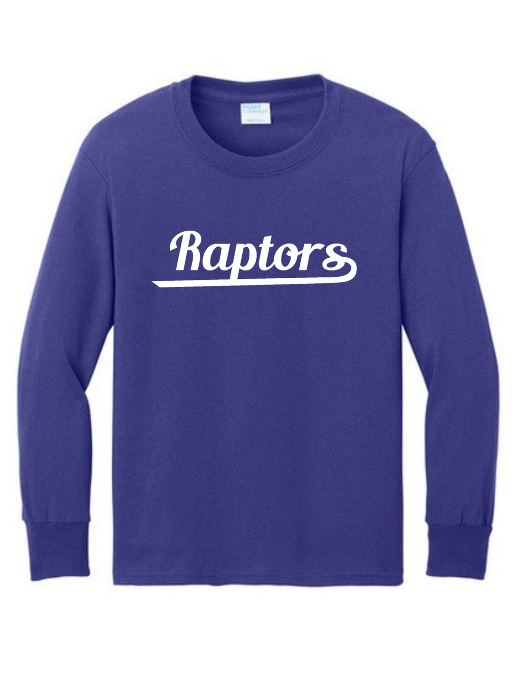 Raptors Youth Long Sleeve Core Cotton Tee