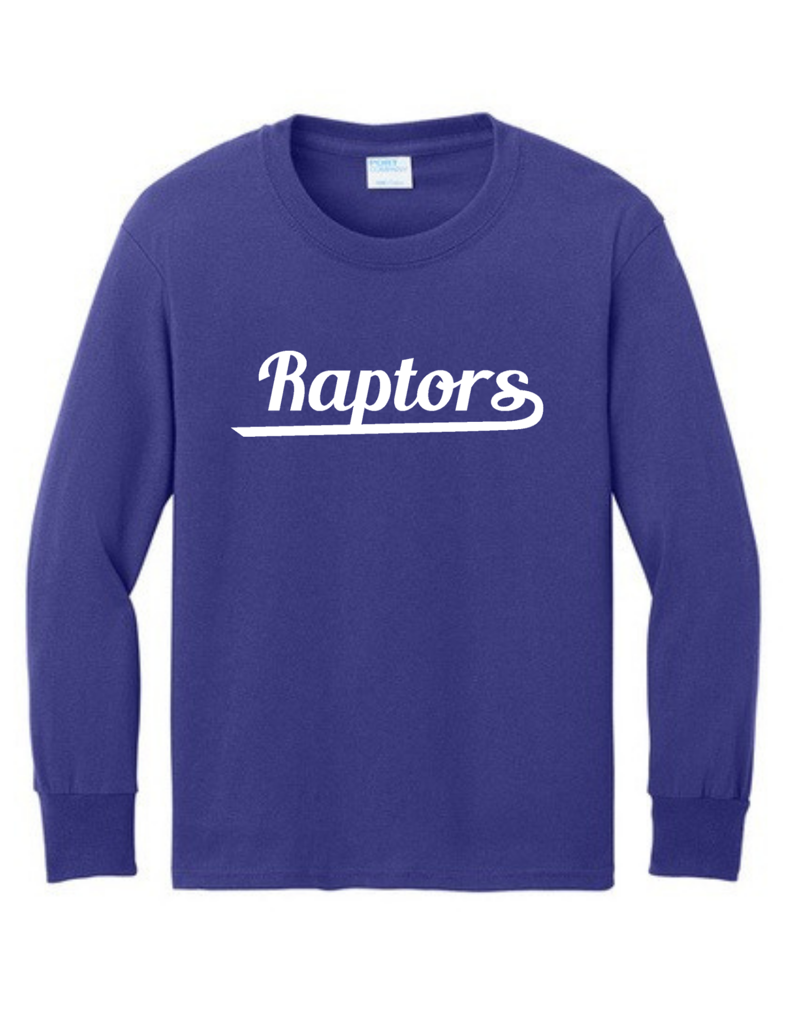 Raptors Youth Long Sleeve Core Cotton Tee