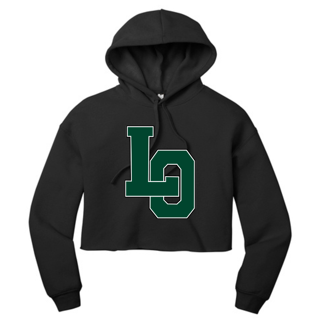 LO Women’s Sponge Fleece Cropped Fleece Hoodie - Lacrosse