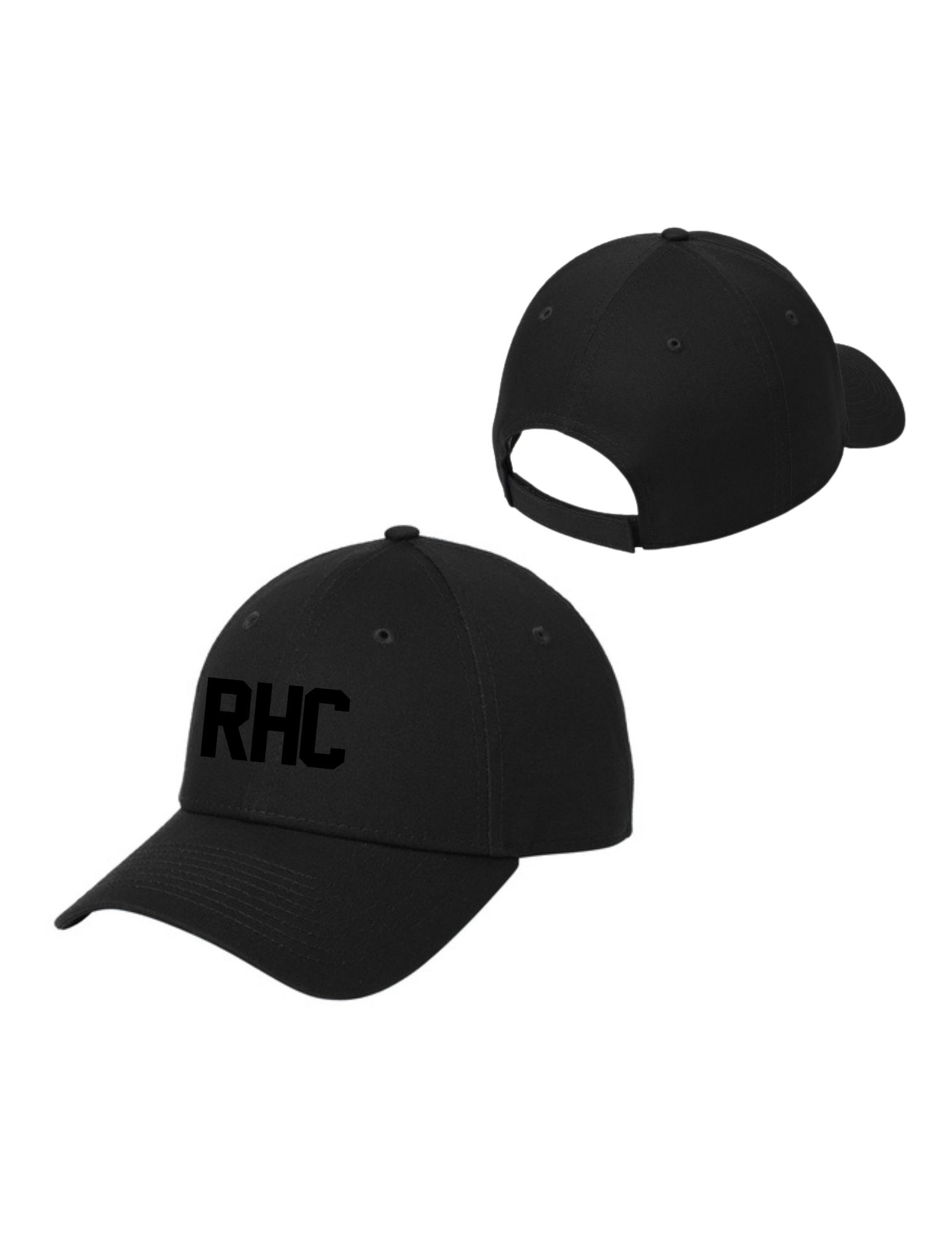 Raptors RHC Tone-on-Tone PUFF Embroidery Adjustable Structured Cap