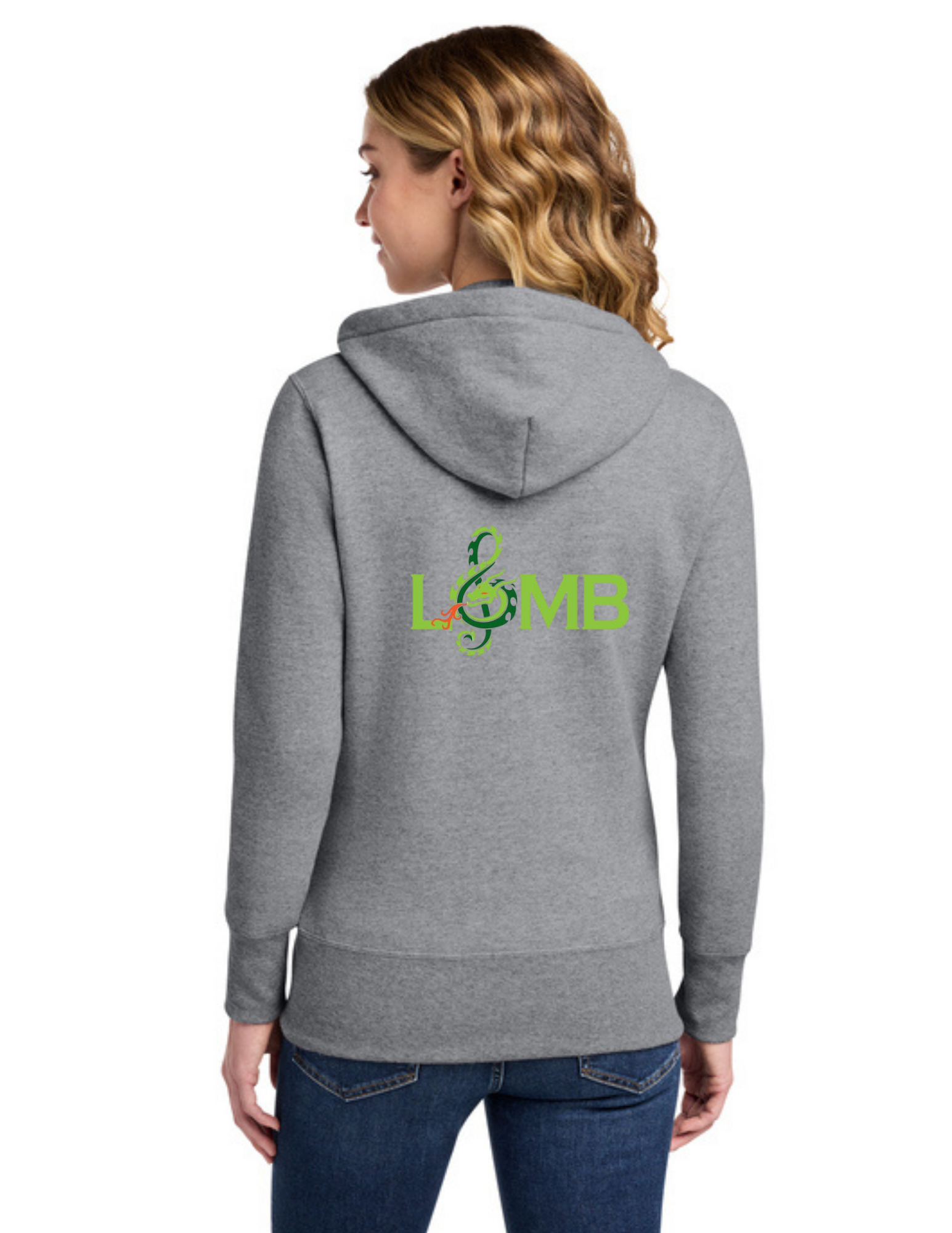 LOMB Women's Core Fleece Full-Zip Hooded Sweatshirt