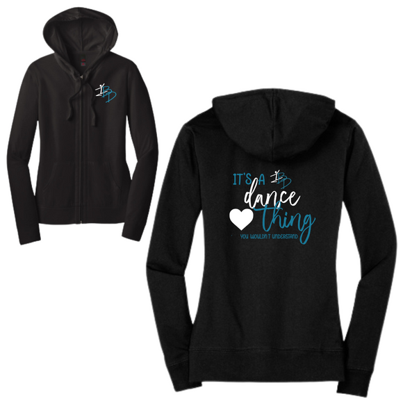 BDC Dancers Women's Fitted Jersey Full-Zip Hoodie