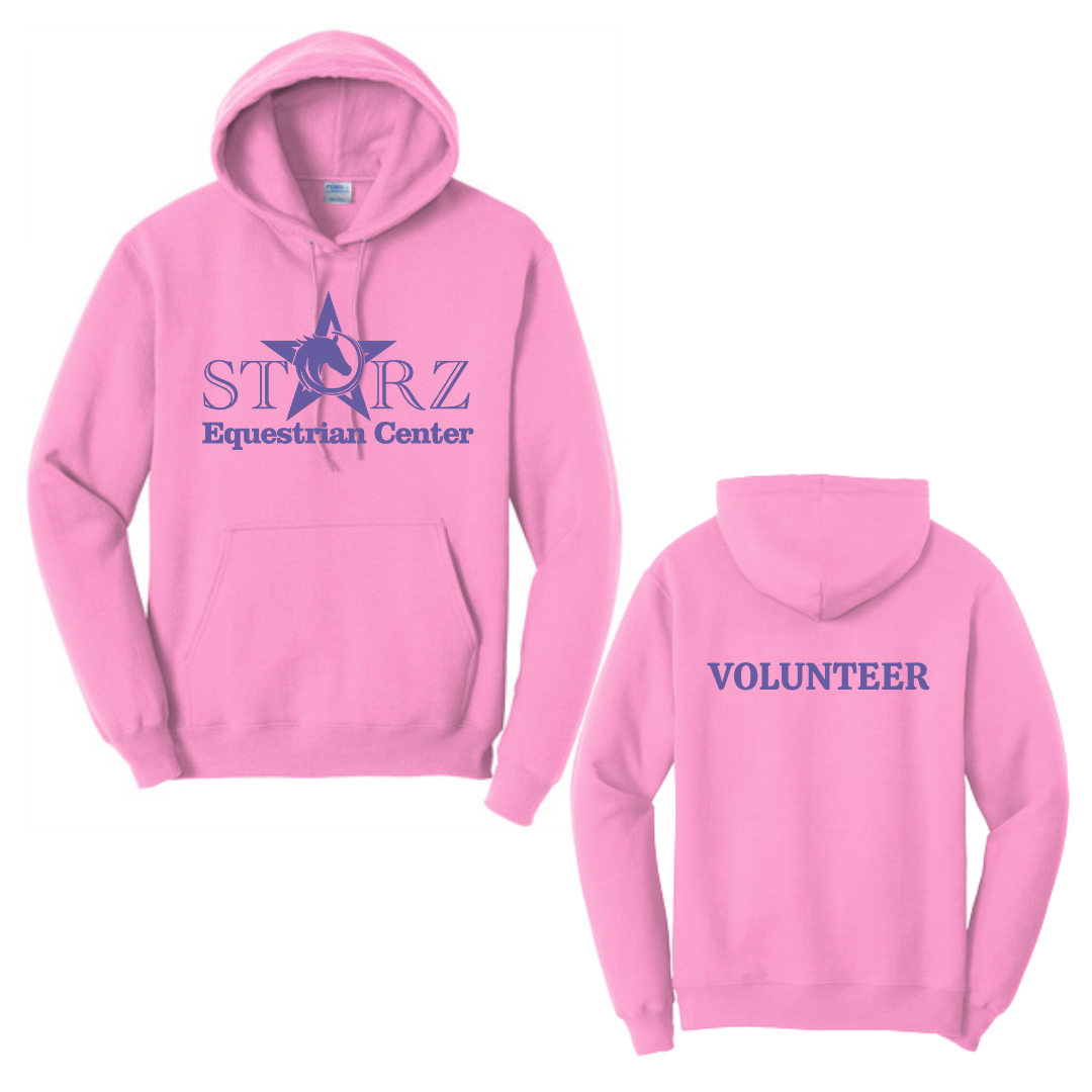 Starz Equestrian Center Core Fleece Pullover Hooded Sweatshirt Pink