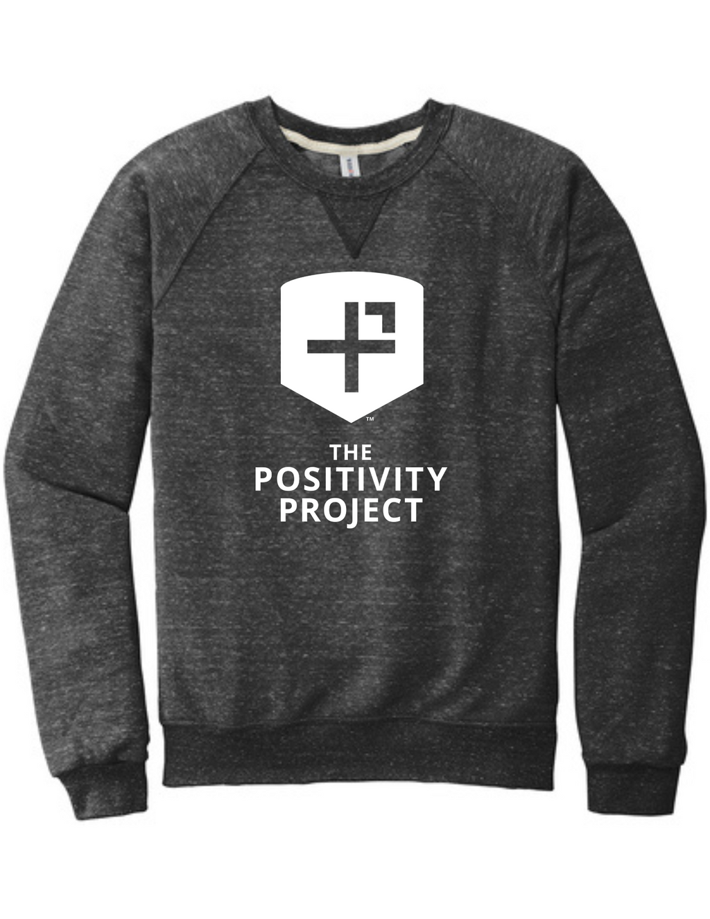 Jerzees ® Snow Heather French Terry Raglan Crew - The Positivity Project