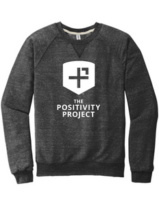 Jerzees ® Snow Heather French Terry Raglan Crew - The Positivity Project