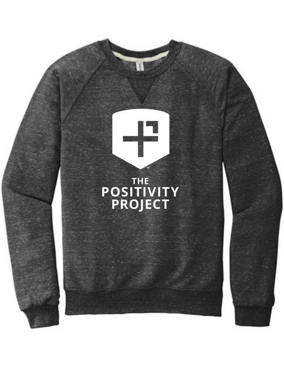 Jerzees ® Snow Heather French Terry Raglan Crew - The Positivity Project